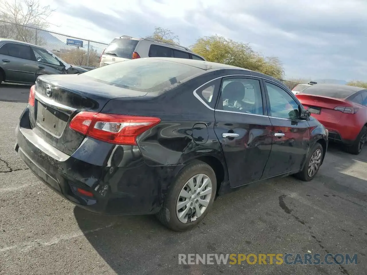 3 Photograph of a damaged car 3N1AB7AP0KY206241 NISSAN SENTRA 2019