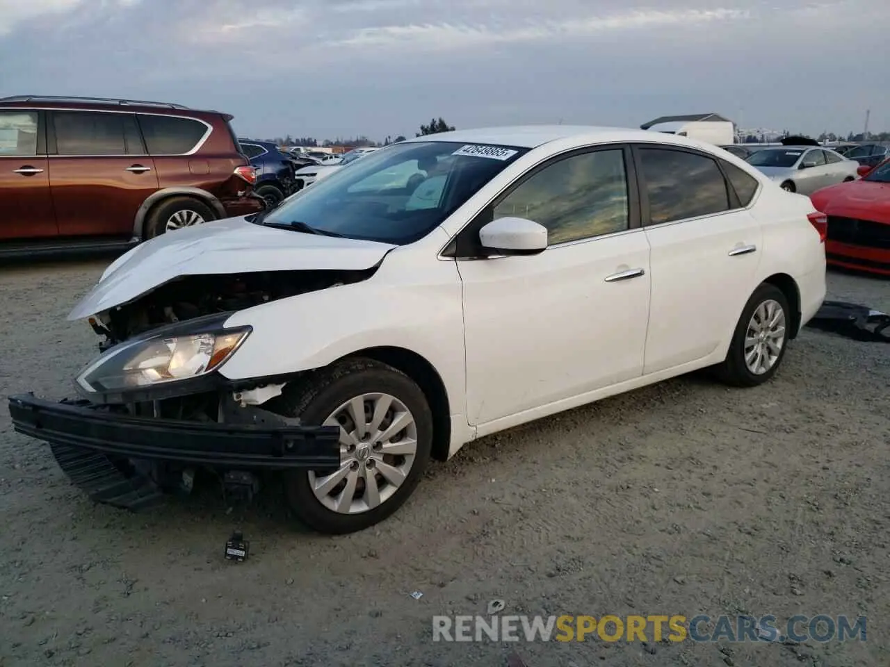 1 Photograph of a damaged car 3N1AB7AP0KY213951 NISSAN SENTRA 2019