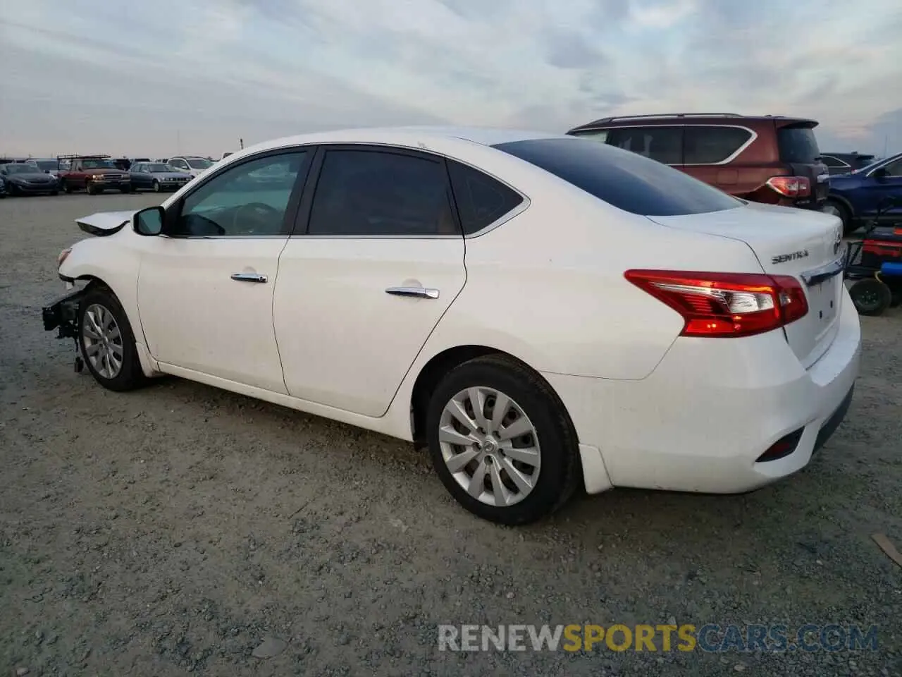 2 Photograph of a damaged car 3N1AB7AP0KY213951 NISSAN SENTRA 2019