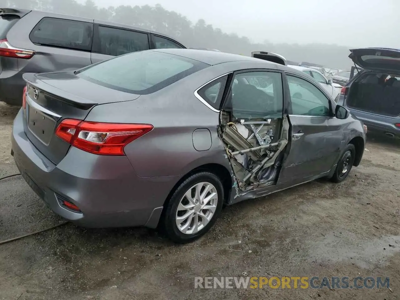 3 Photograph of a damaged car 3N1AB7AP0KY221404 NISSAN SENTRA 2019