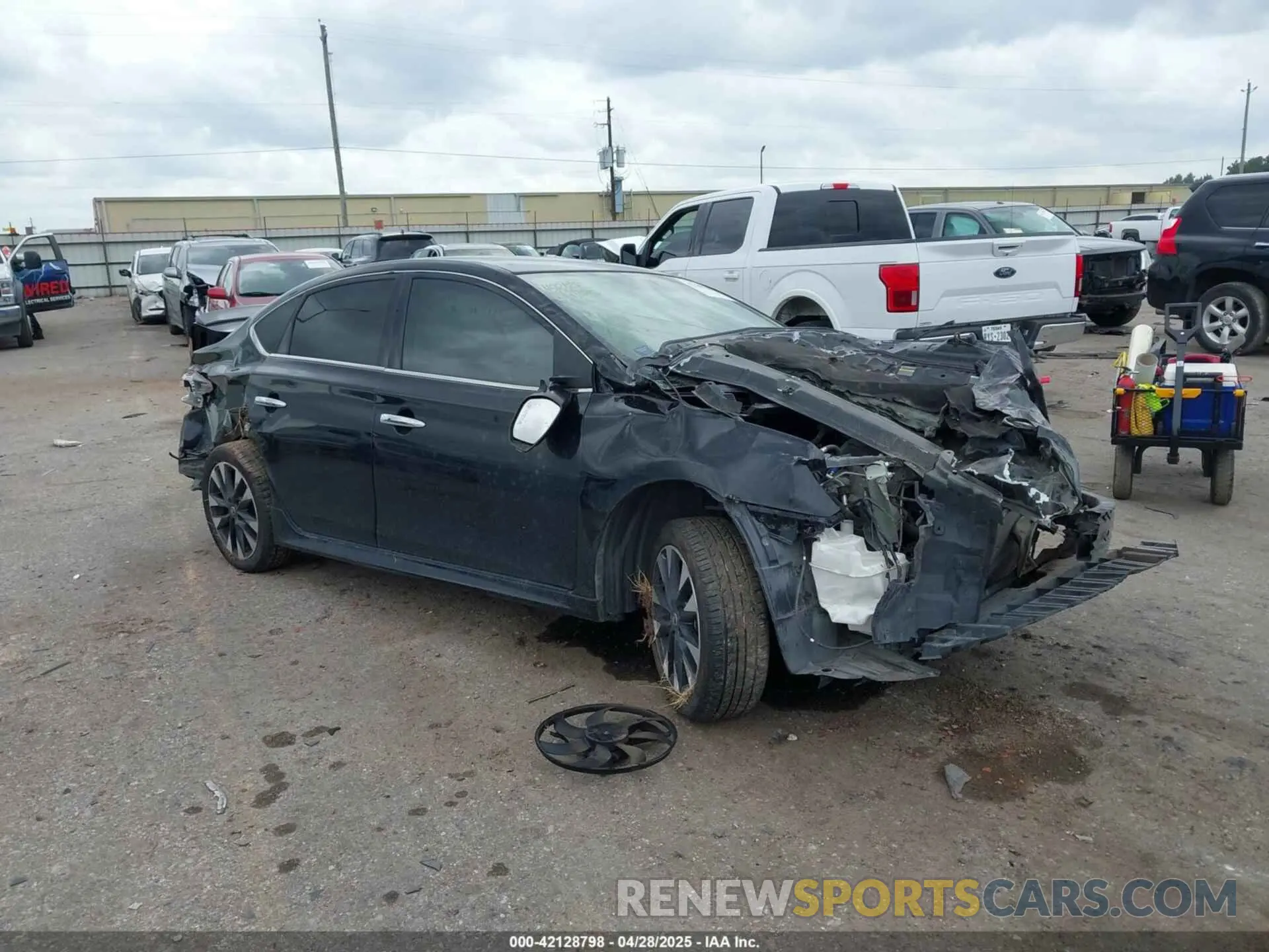 1 Photograph of a damaged car 3N1AB7AP0KY228403 NISSAN SENTRA 2019