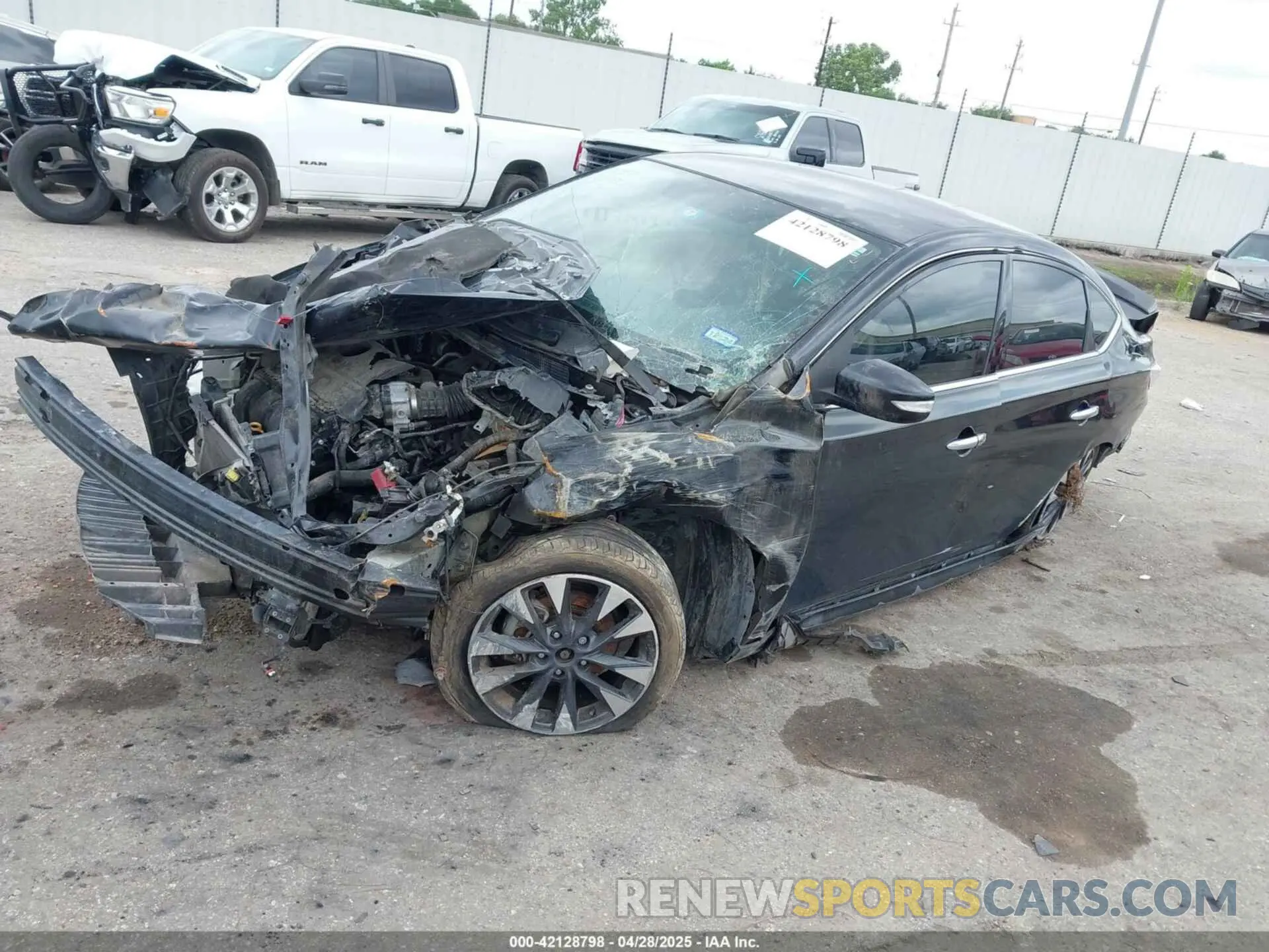 2 Photograph of a damaged car 3N1AB7AP0KY228403 NISSAN SENTRA 2019