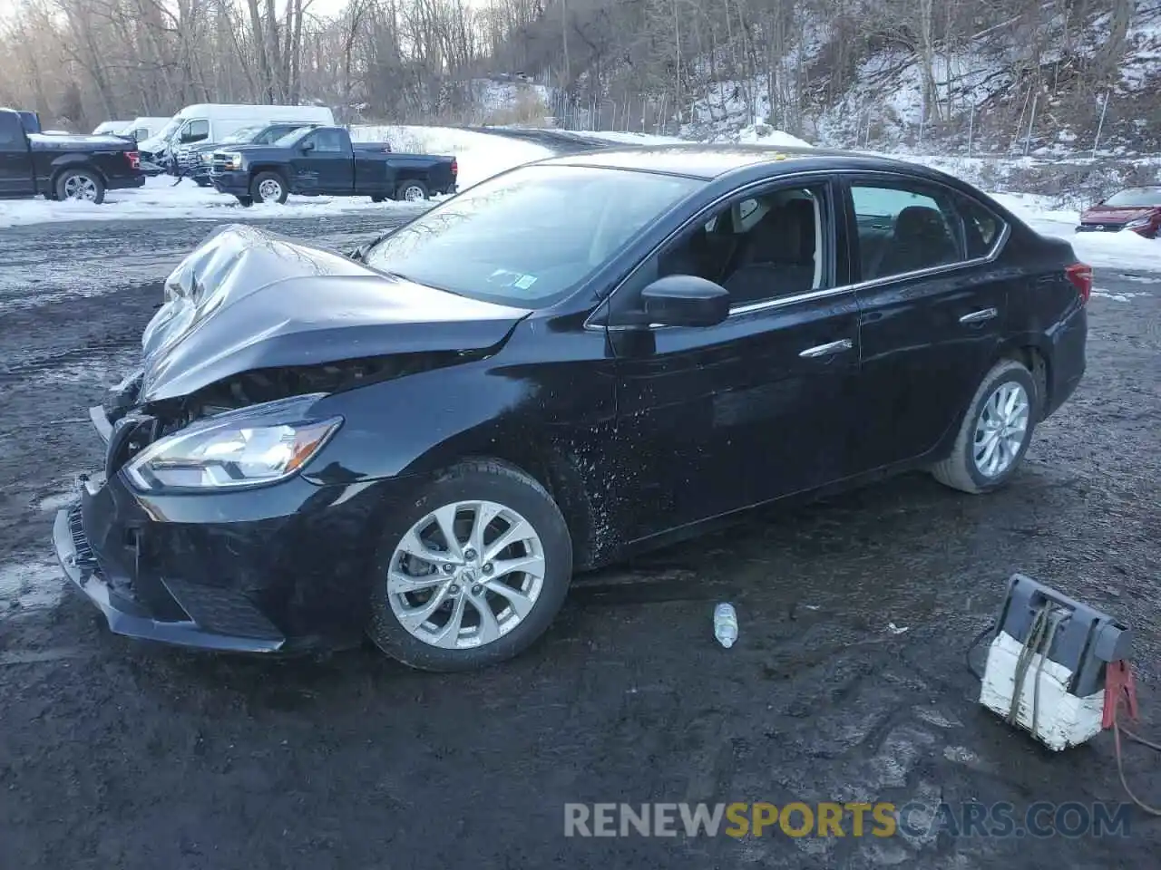 1 Photograph of a damaged car 3N1AB7AP0KY231110 NISSAN SENTRA 2019