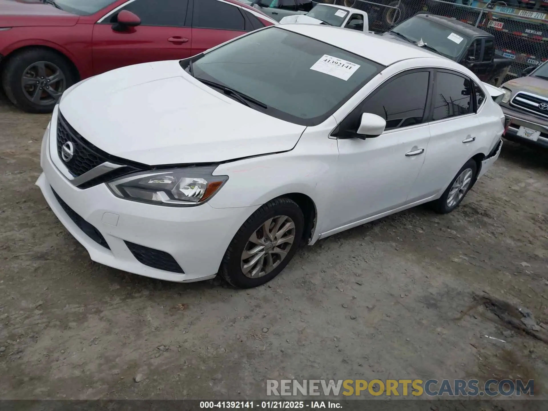 2 Photograph of a damaged car 3N1AB7AP0KY237487 NISSAN SENTRA 2019