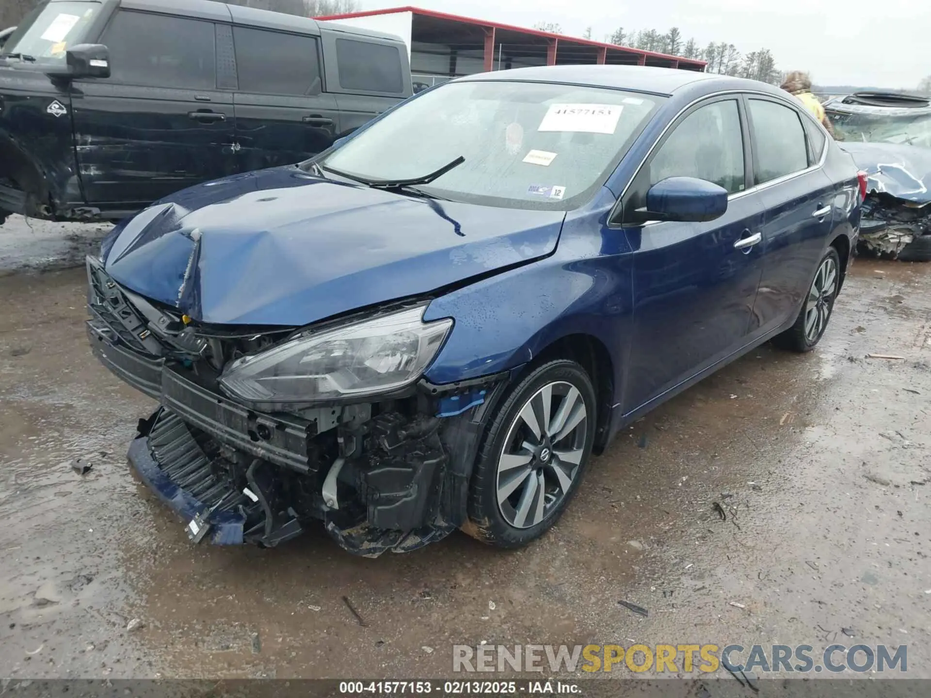 2 Photograph of a damaged car 3N1AB7AP0KY238803 NISSAN SENTRA 2019