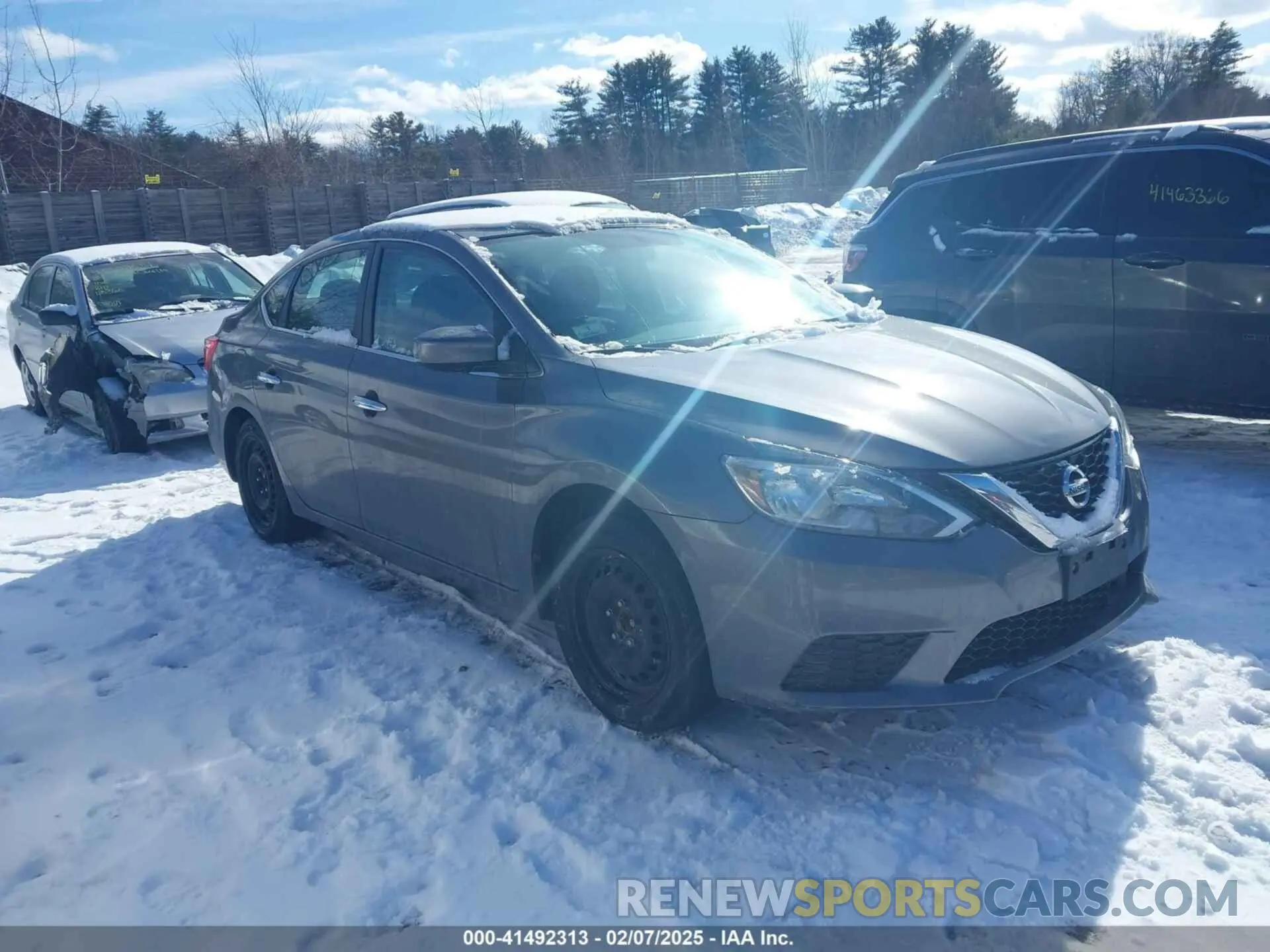 1 Photograph of a damaged car 3N1AB7AP0KY241667 NISSAN SENTRA 2019