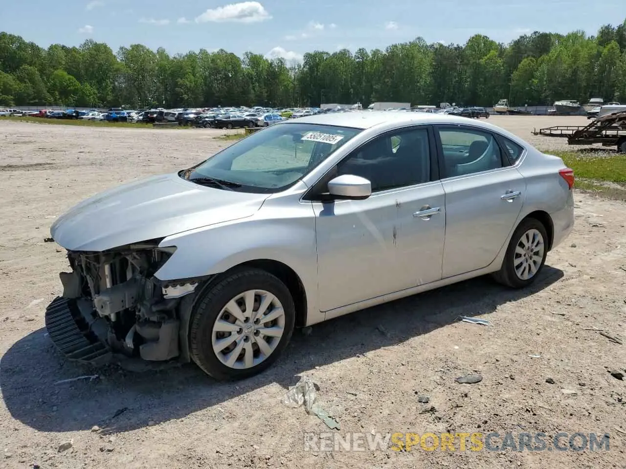 1 Photograph of a damaged car 3N1AB7AP0KY244486 NISSAN SENTRA 2019