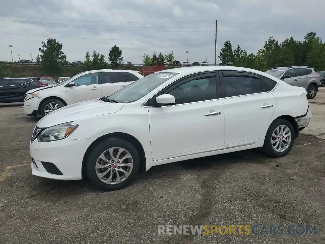 1 Photograph of a damaged car 3N1AB7AP0KY245671 NISSAN SENTRA 2019