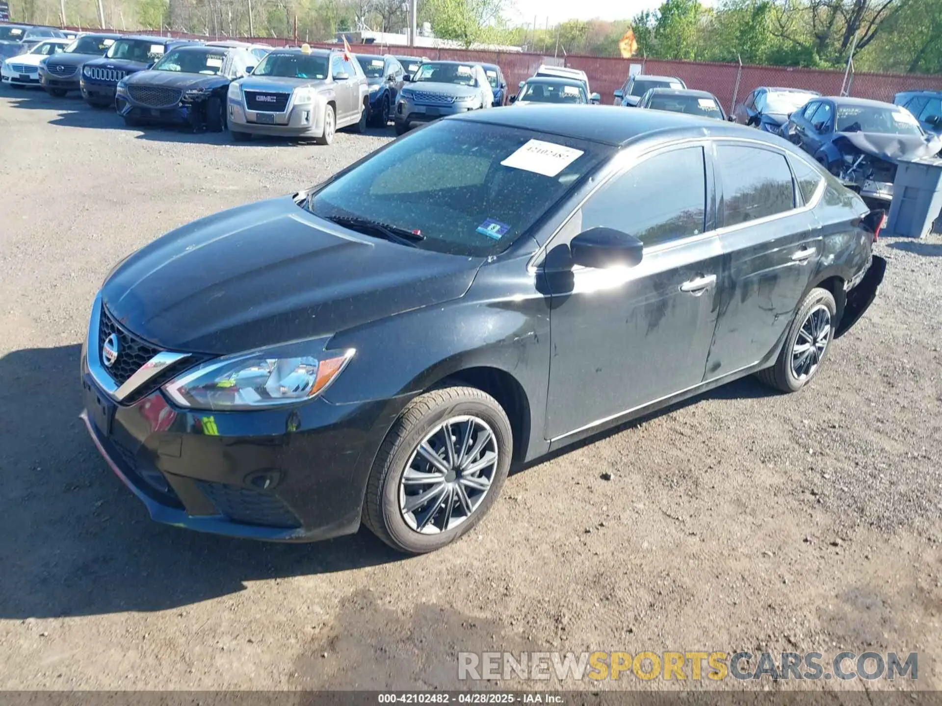 2 Photograph of a damaged car 3N1AB7AP0KY248392 NISSAN SENTRA 2019