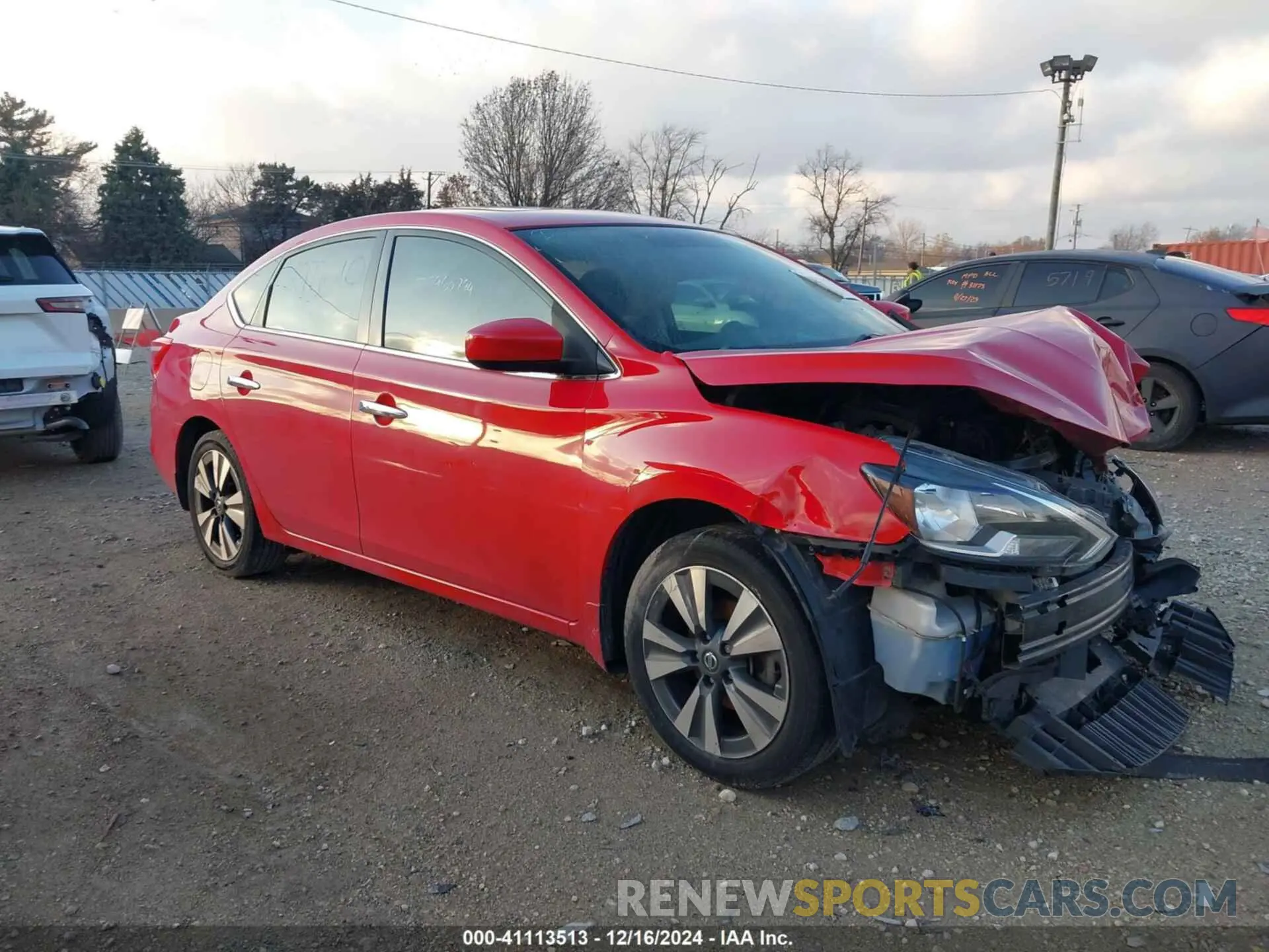 1 Photograph of a damaged car 3N1AB7AP0KY250398 NISSAN SENTRA 2019