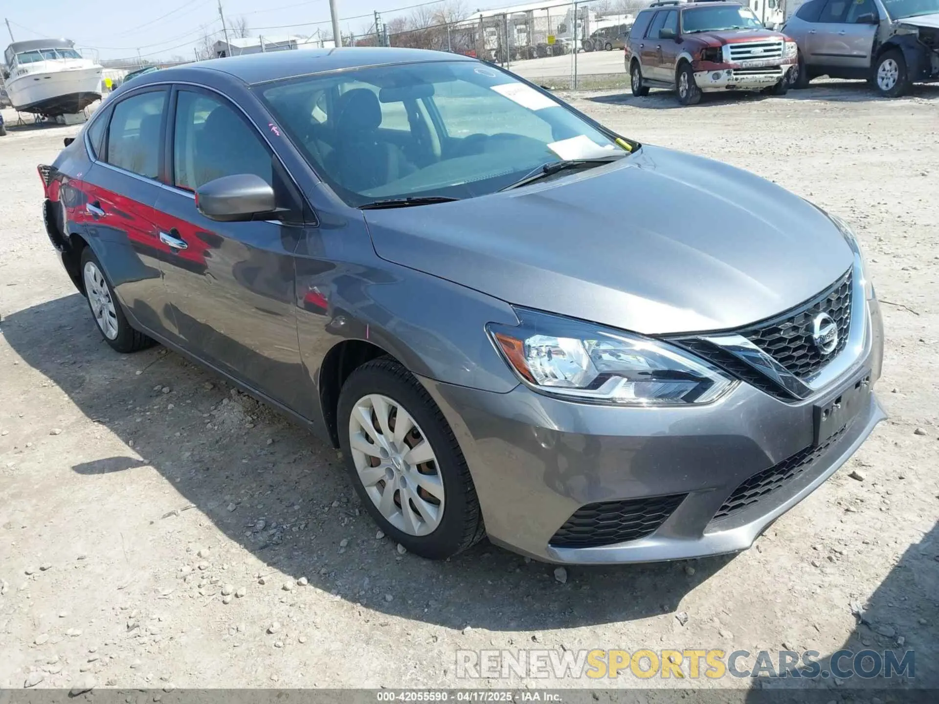 1 Photograph of a damaged car 3N1AB7AP0KY262079 NISSAN SENTRA 2019