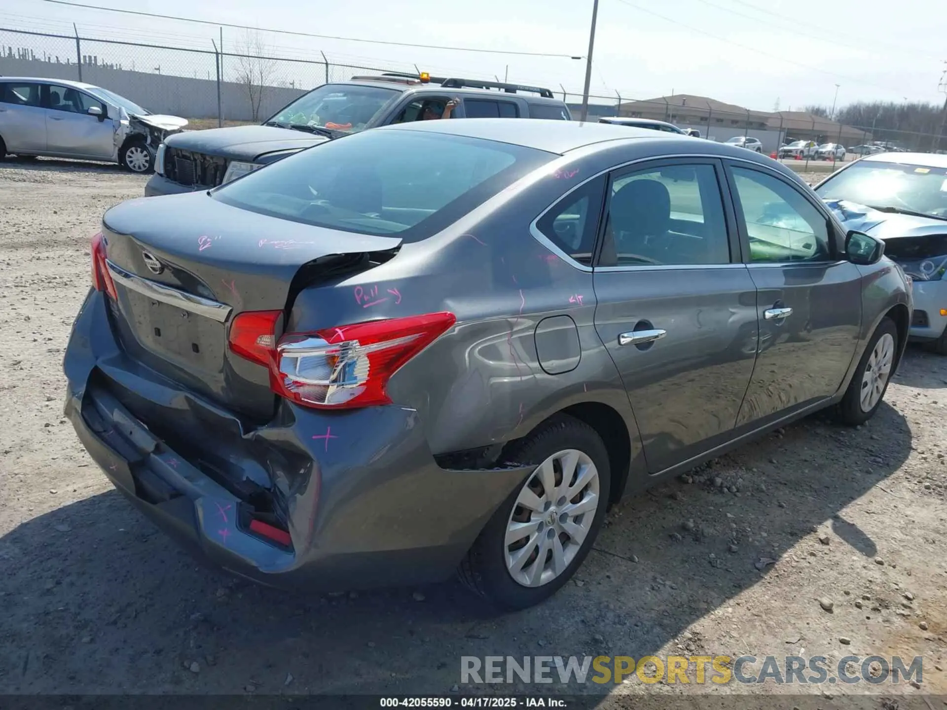 4 Photograph of a damaged car 3N1AB7AP0KY262079 NISSAN SENTRA 2019