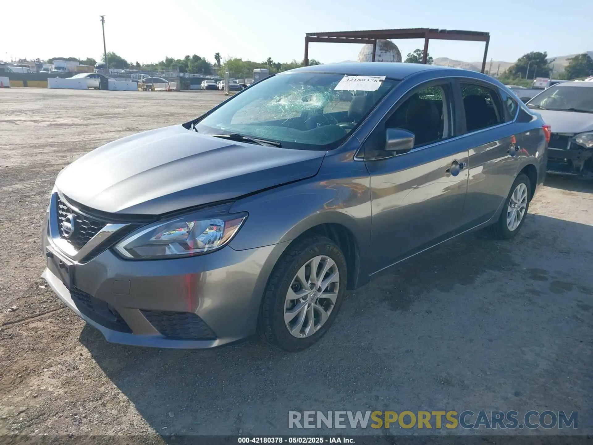 2 Photograph of a damaged car 3N1AB7AP0KY283319 NISSAN SENTRA 2019