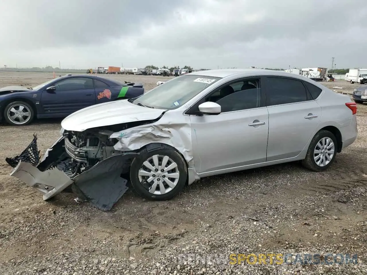 1 Photograph of a damaged car 3N1AB7AP0KY290724 NISSAN SENTRA 2019