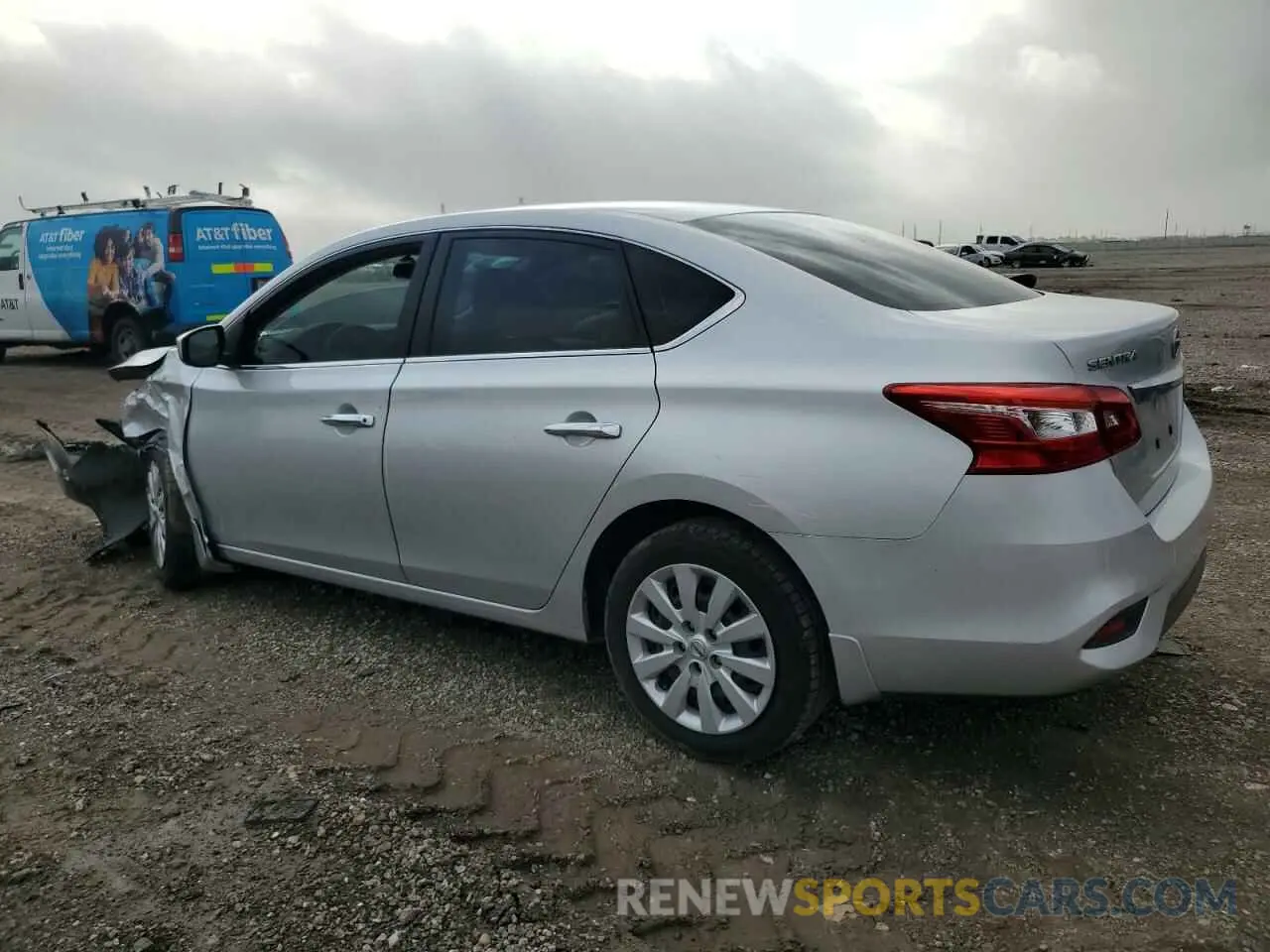 2 Photograph of a damaged car 3N1AB7AP0KY290724 NISSAN SENTRA 2019