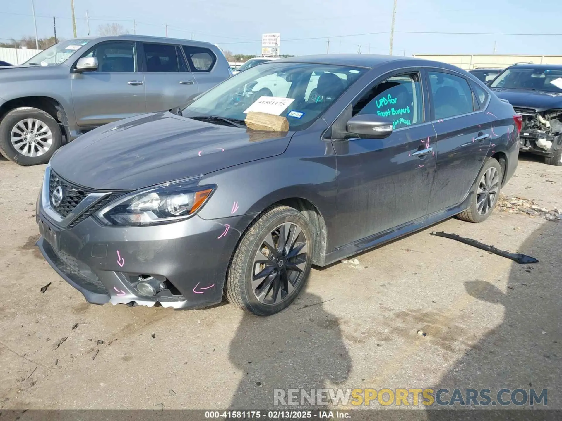 2 Photograph of a damaged car 3N1AB7AP0KY295924 NISSAN SENTRA 2019