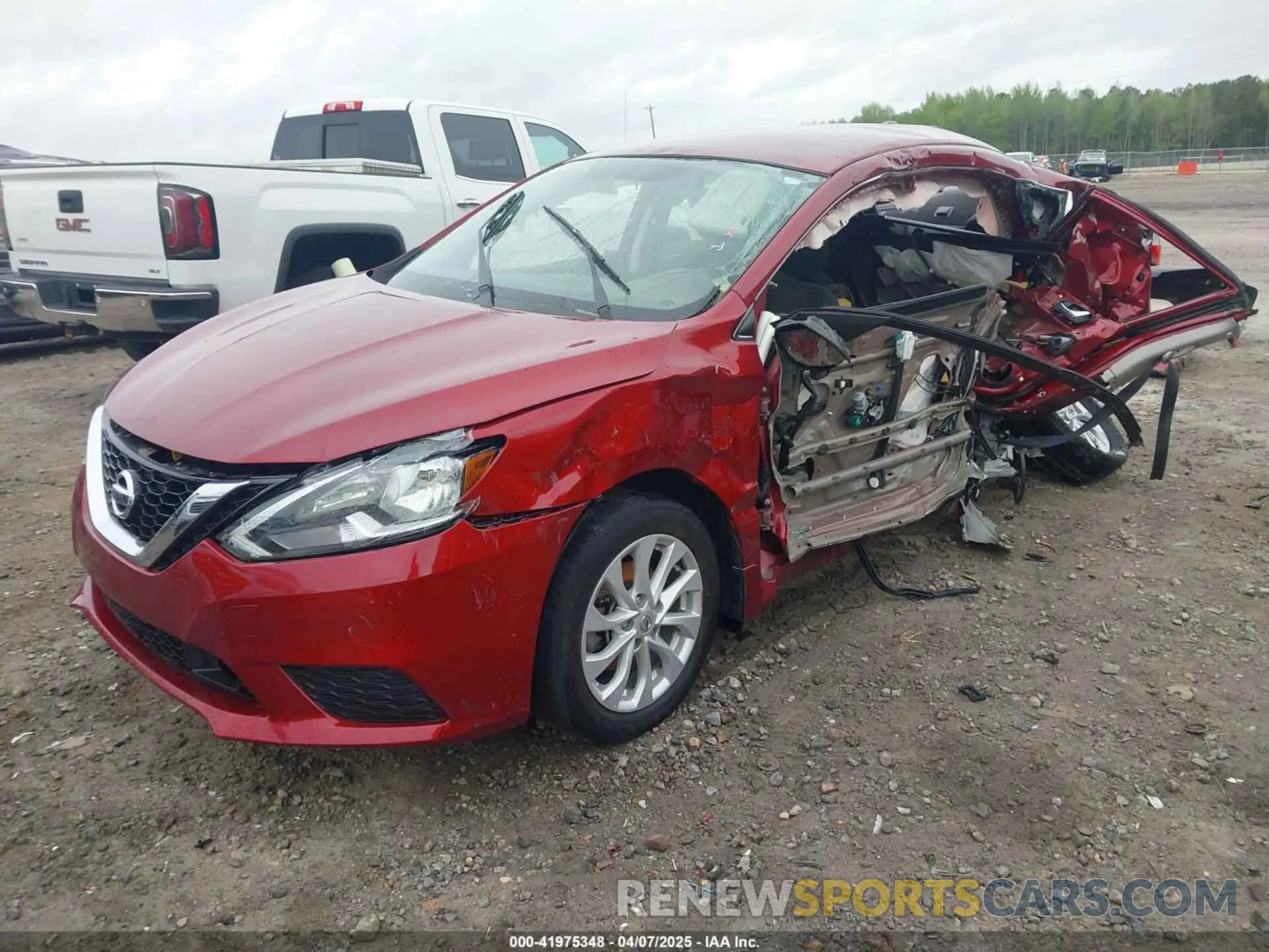 2 Photograph of a damaged car 3N1AB7AP0KY300930 NISSAN SENTRA 2019