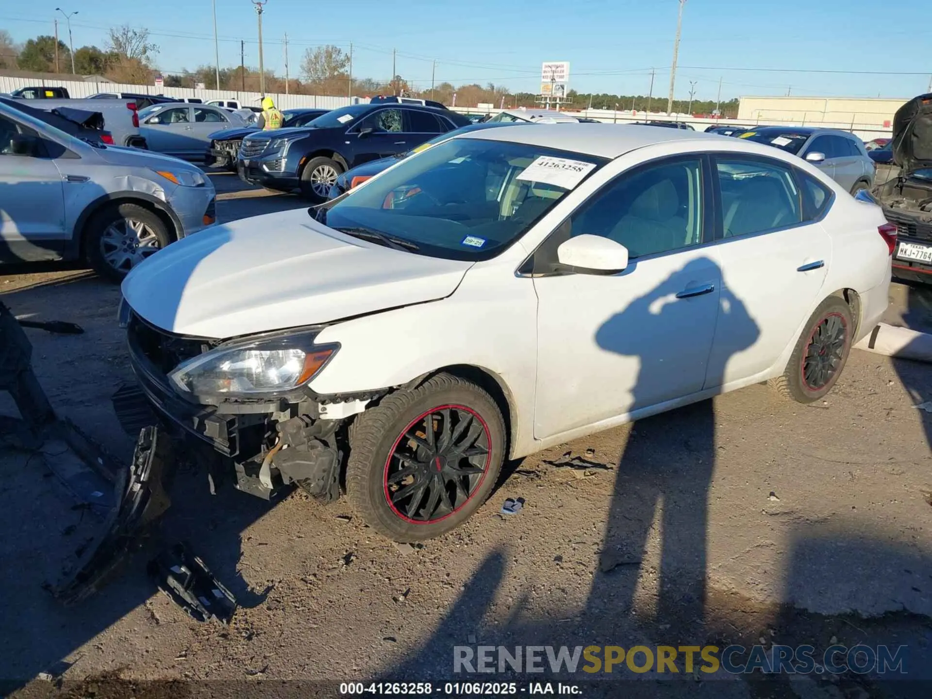 2 Photograph of a damaged car 3N1AB7AP0KY312415 NISSAN SENTRA 2019