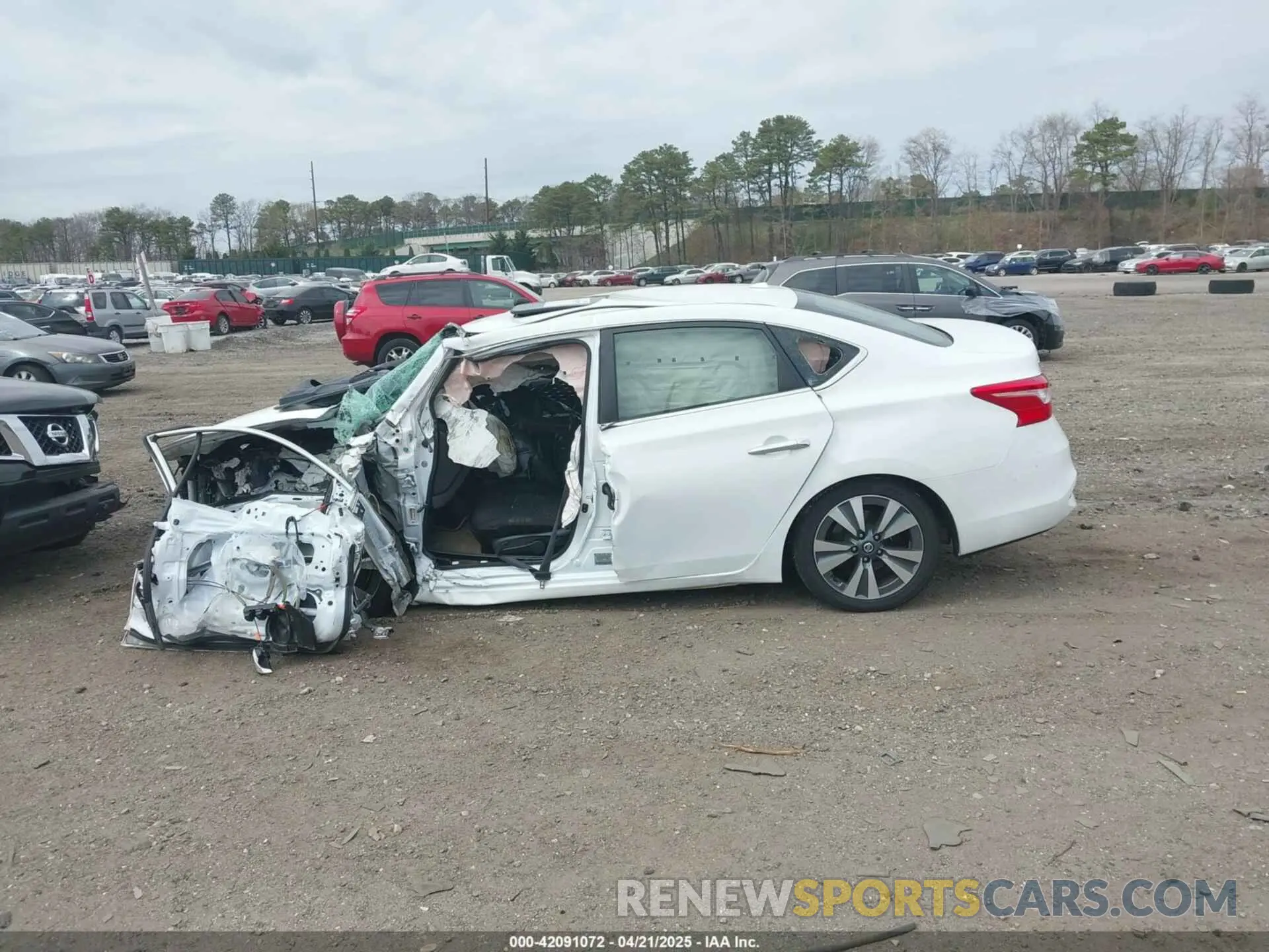 15 Photograph of a damaged car 3N1AB7AP0KY317713 NISSAN SENTRA 2019
