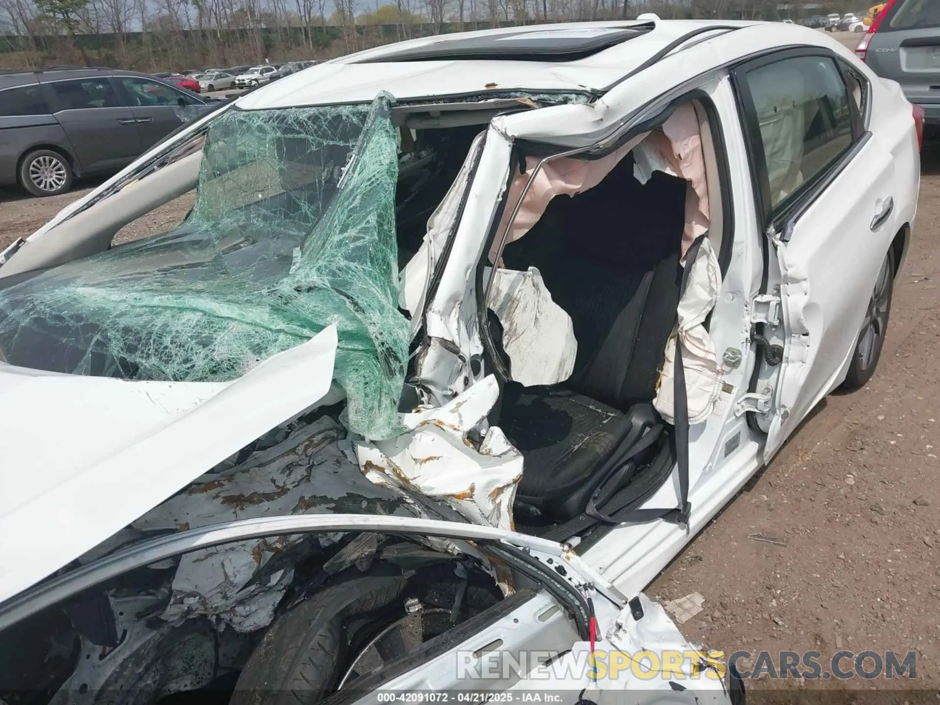 19 Photograph of a damaged car 3N1AB7AP0KY317713 NISSAN SENTRA 2019