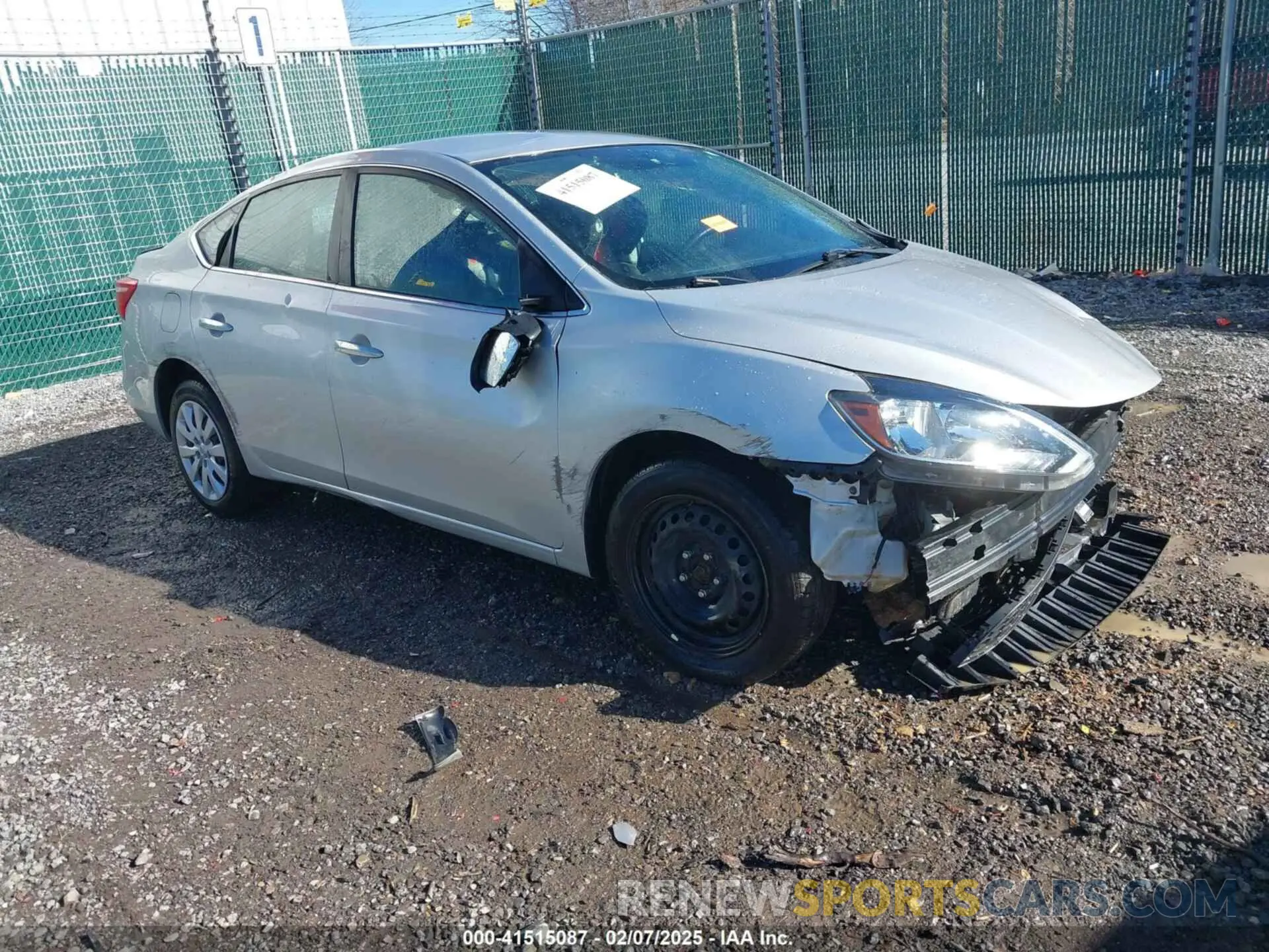 1 Photograph of a damaged car 3N1AB7AP0KY319137 NISSAN SENTRA 2019