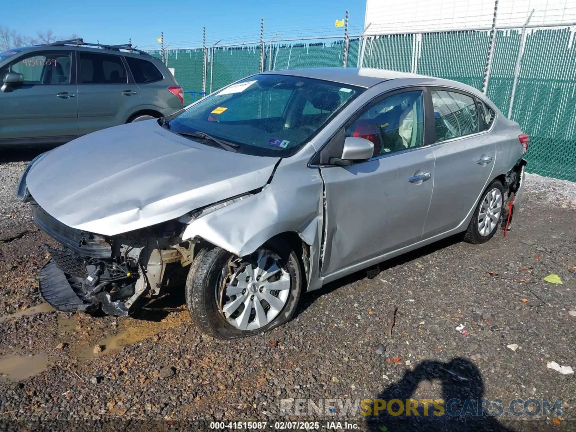 2 Photograph of a damaged car 3N1AB7AP0KY319137 NISSAN SENTRA 2019