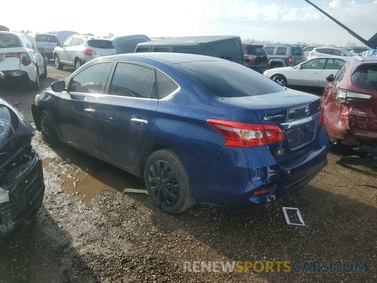 2 Photograph of a damaged car 3N1AB7AP0KY323981 NISSAN SENTRA 2019