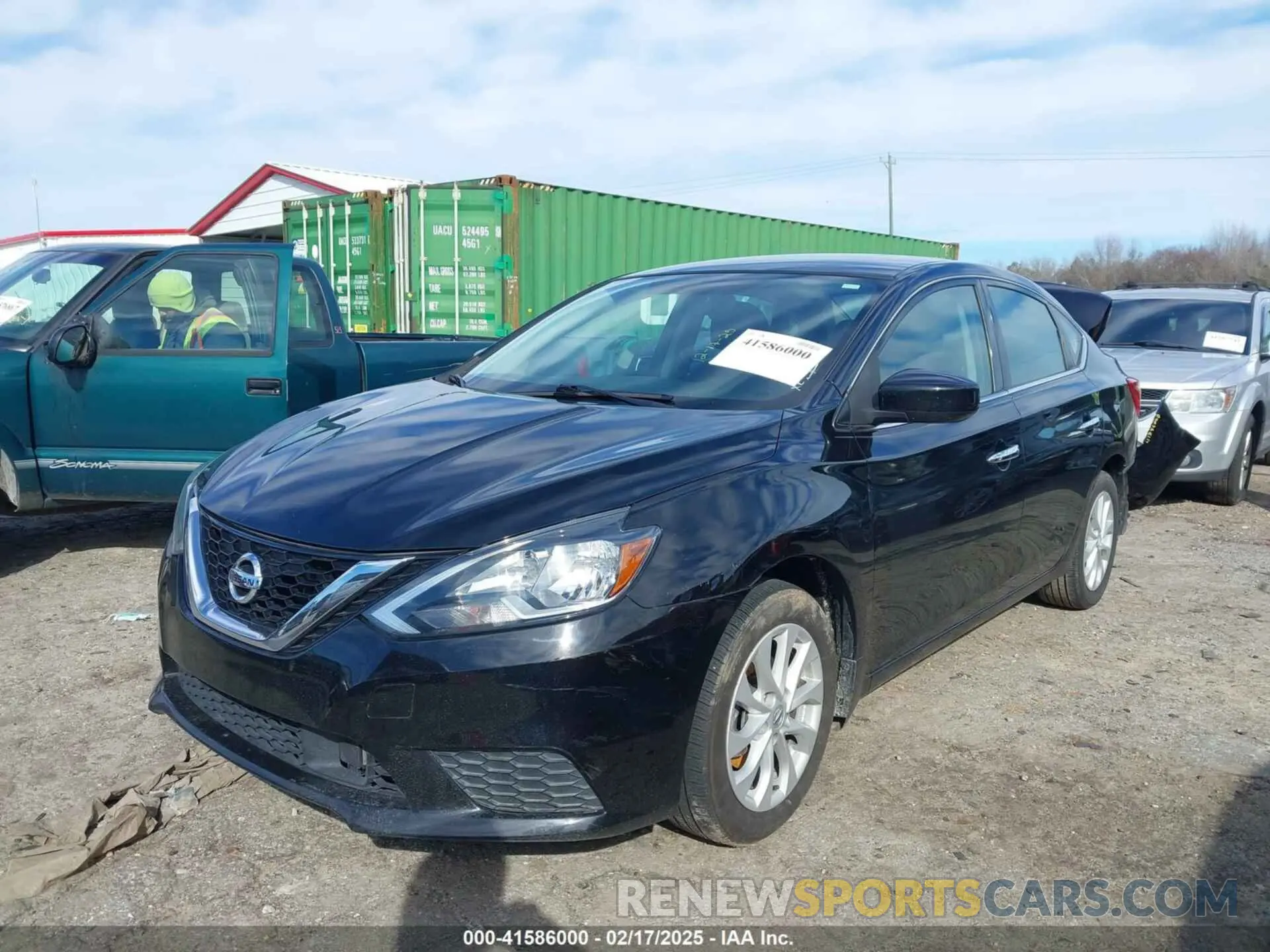 2 Photograph of a damaged car 3N1AB7AP0KY324144 NISSAN SENTRA 2019