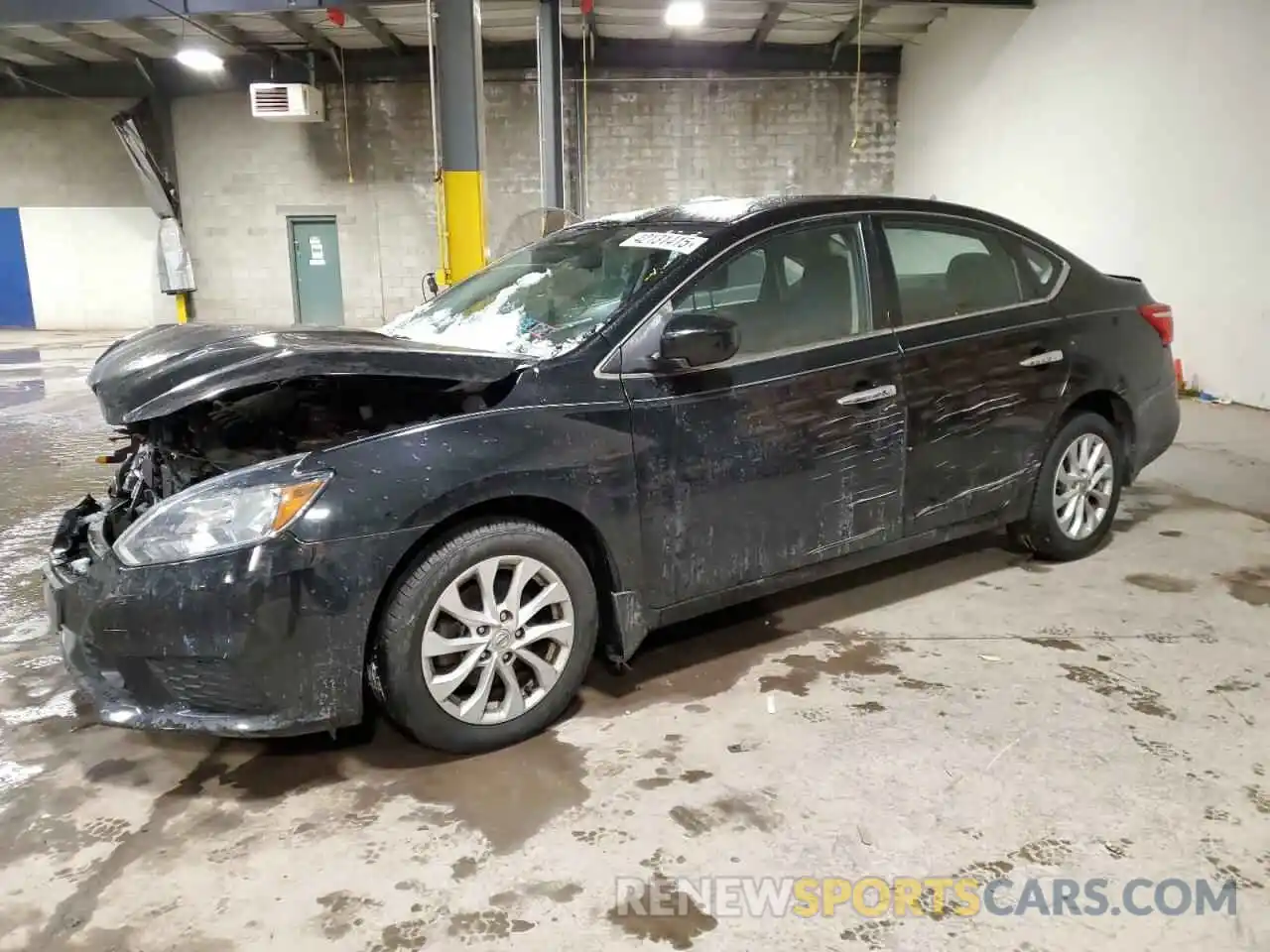 1 Photograph of a damaged car 3N1AB7AP0KY325374 NISSAN SENTRA 2019