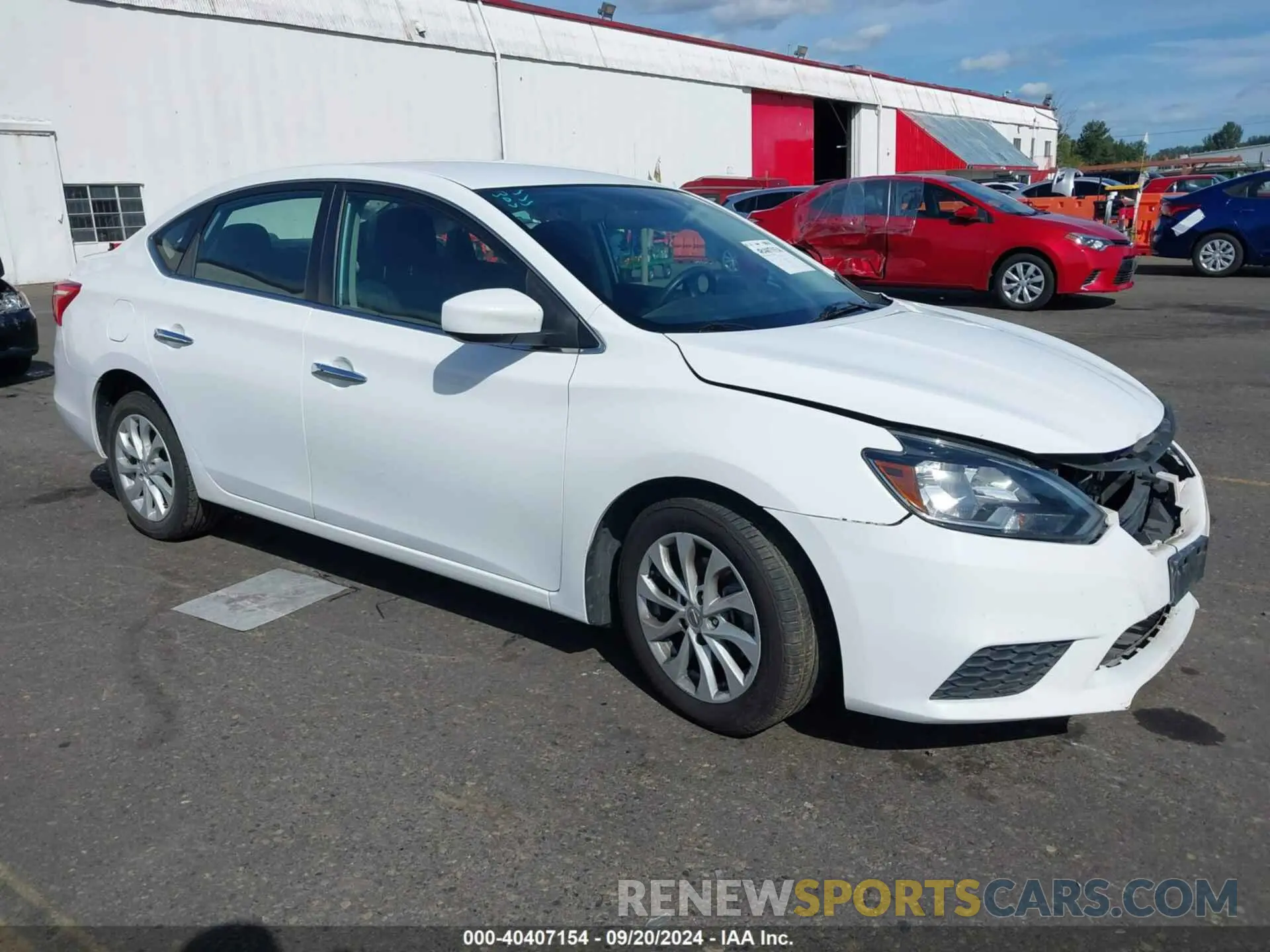1 Photograph of a damaged car 3N1AB7AP0KY335919 NISSAN SENTRA 2019