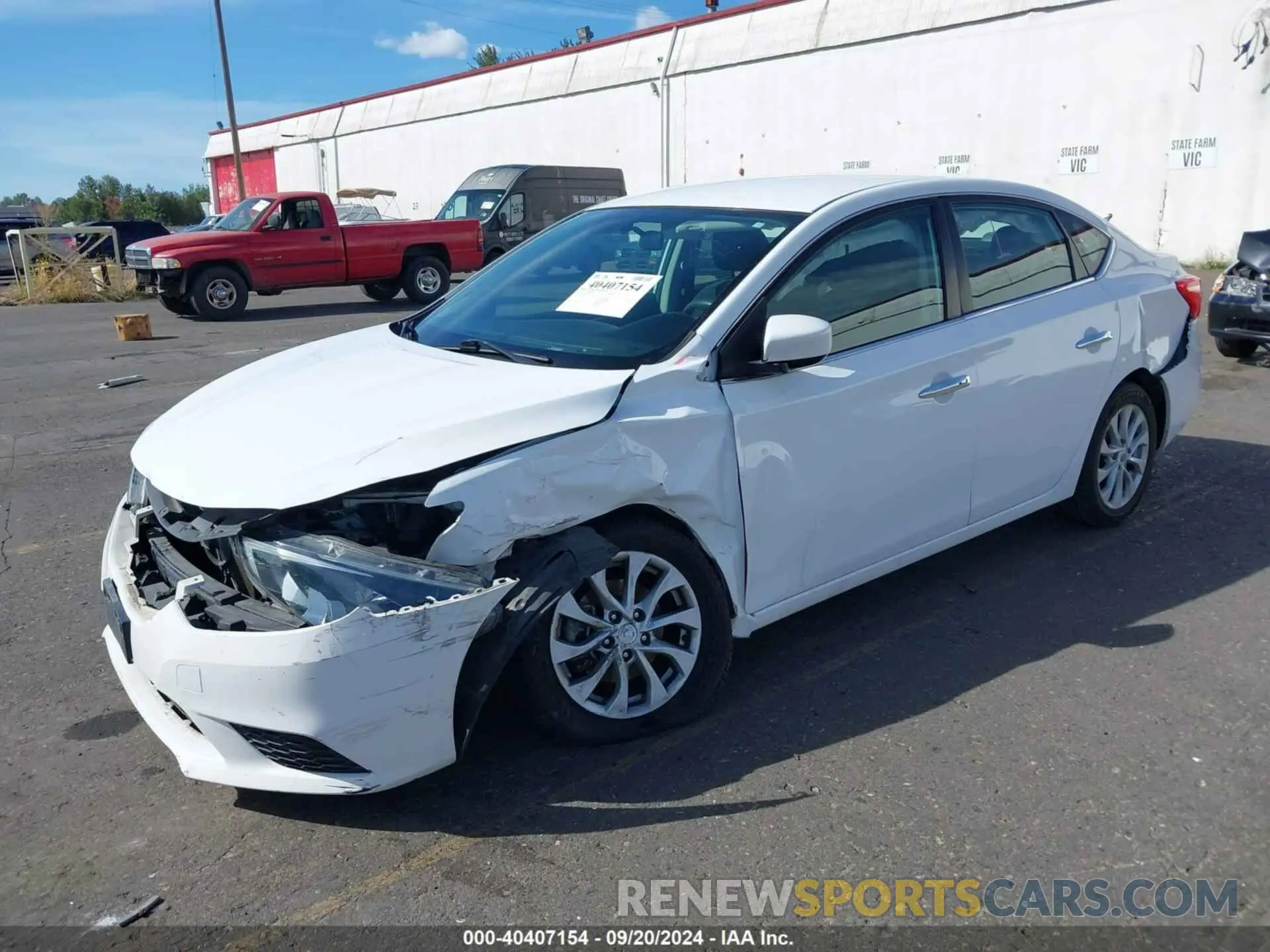 2 Photograph of a damaged car 3N1AB7AP0KY335919 NISSAN SENTRA 2019