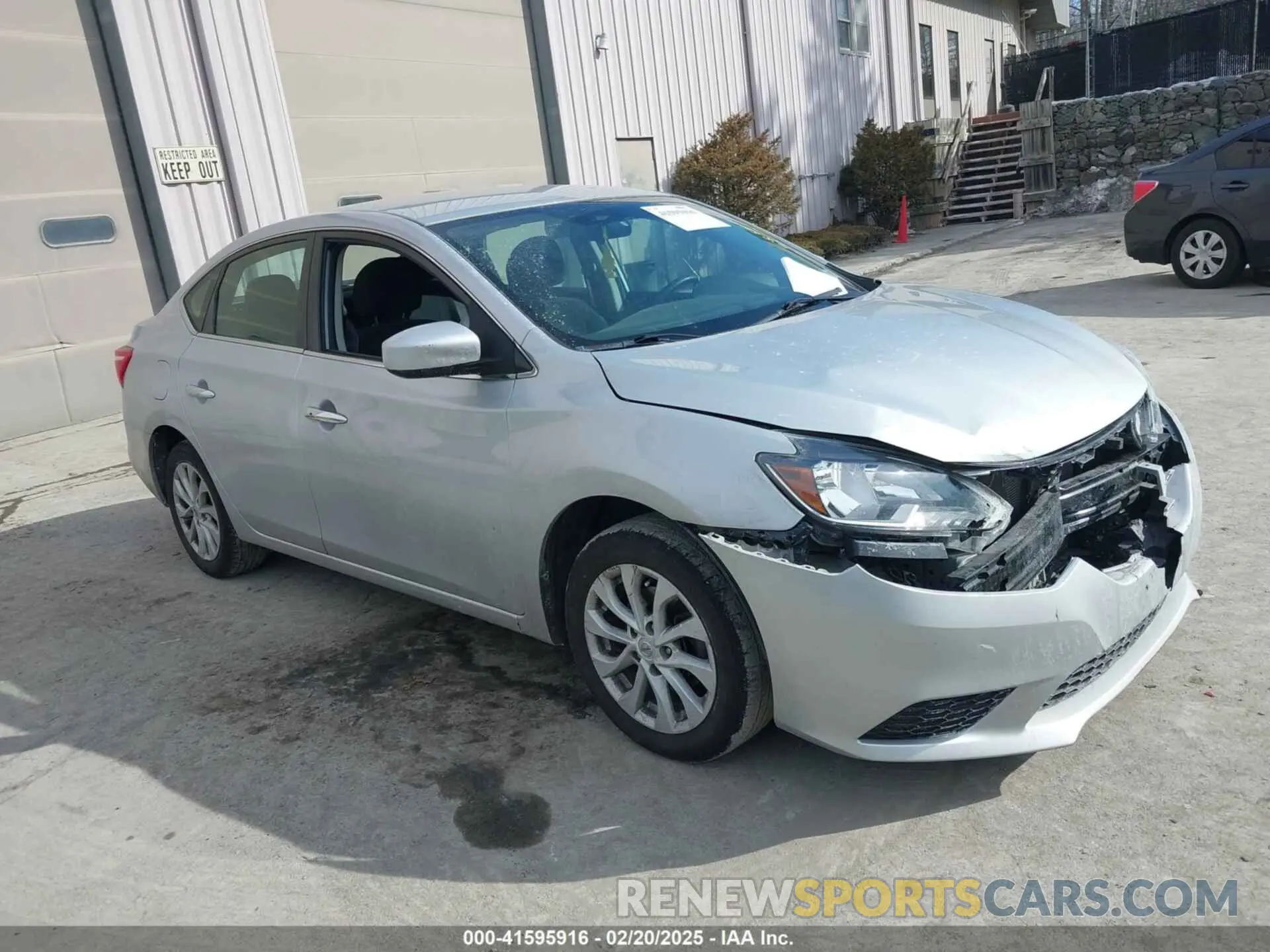 1 Photograph of a damaged car 3N1AB7AP0KY356477 NISSAN SENTRA 2019