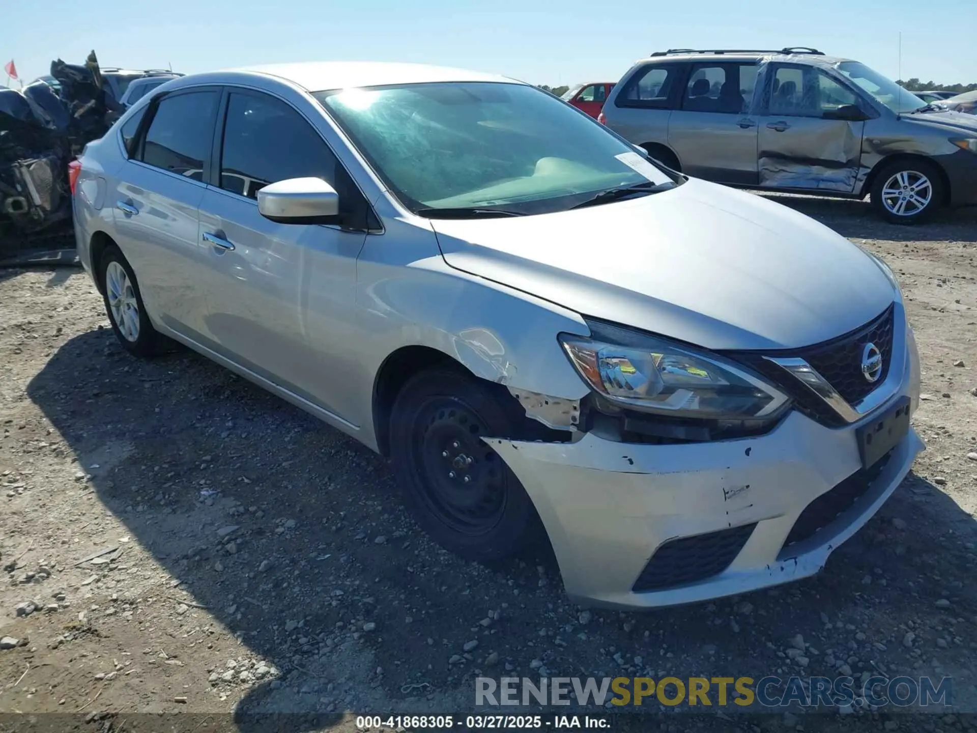 1 Photograph of a damaged car 3N1AB7AP0KY359797 NISSAN SENTRA 2019