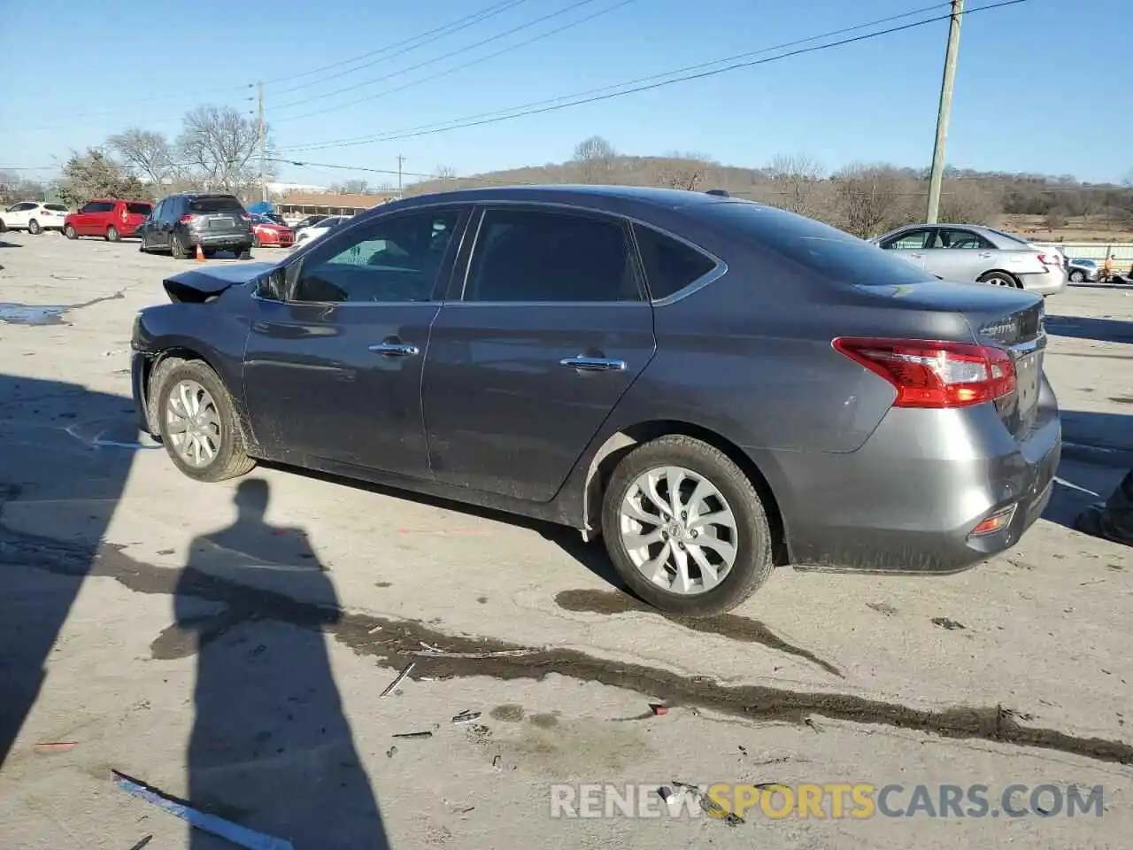 2 Photograph of a damaged car 3N1AB7AP0KY361923 NISSAN SENTRA 2019