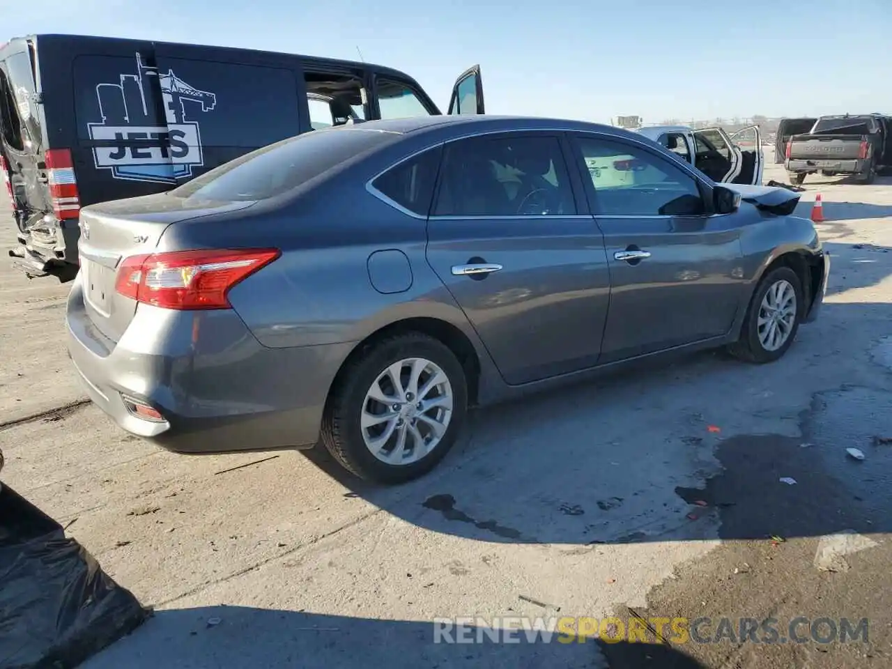 3 Photograph of a damaged car 3N1AB7AP0KY361923 NISSAN SENTRA 2019