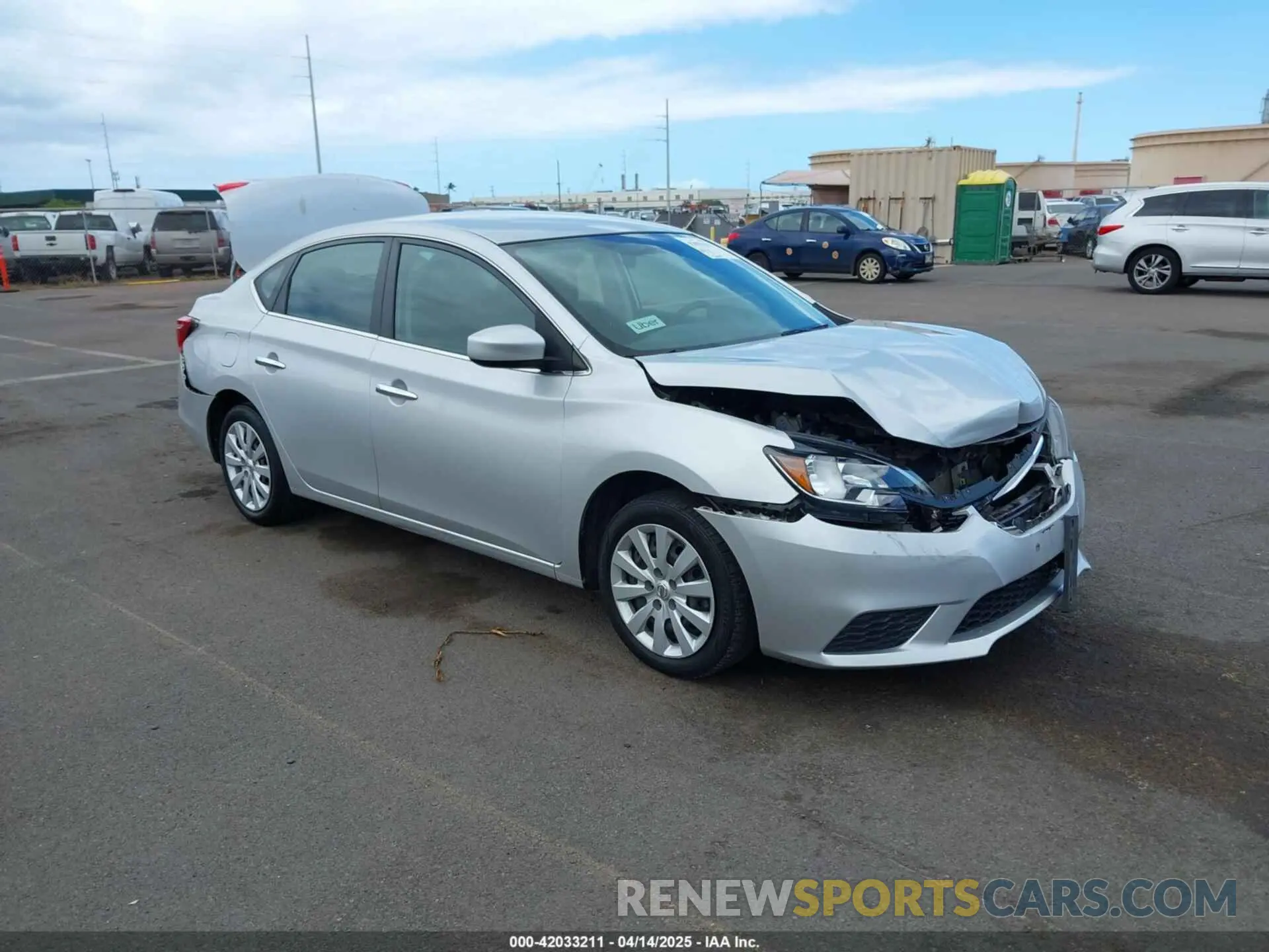 1 Photograph of a damaged car 3N1AB7AP0KY362411 NISSAN SENTRA 2019