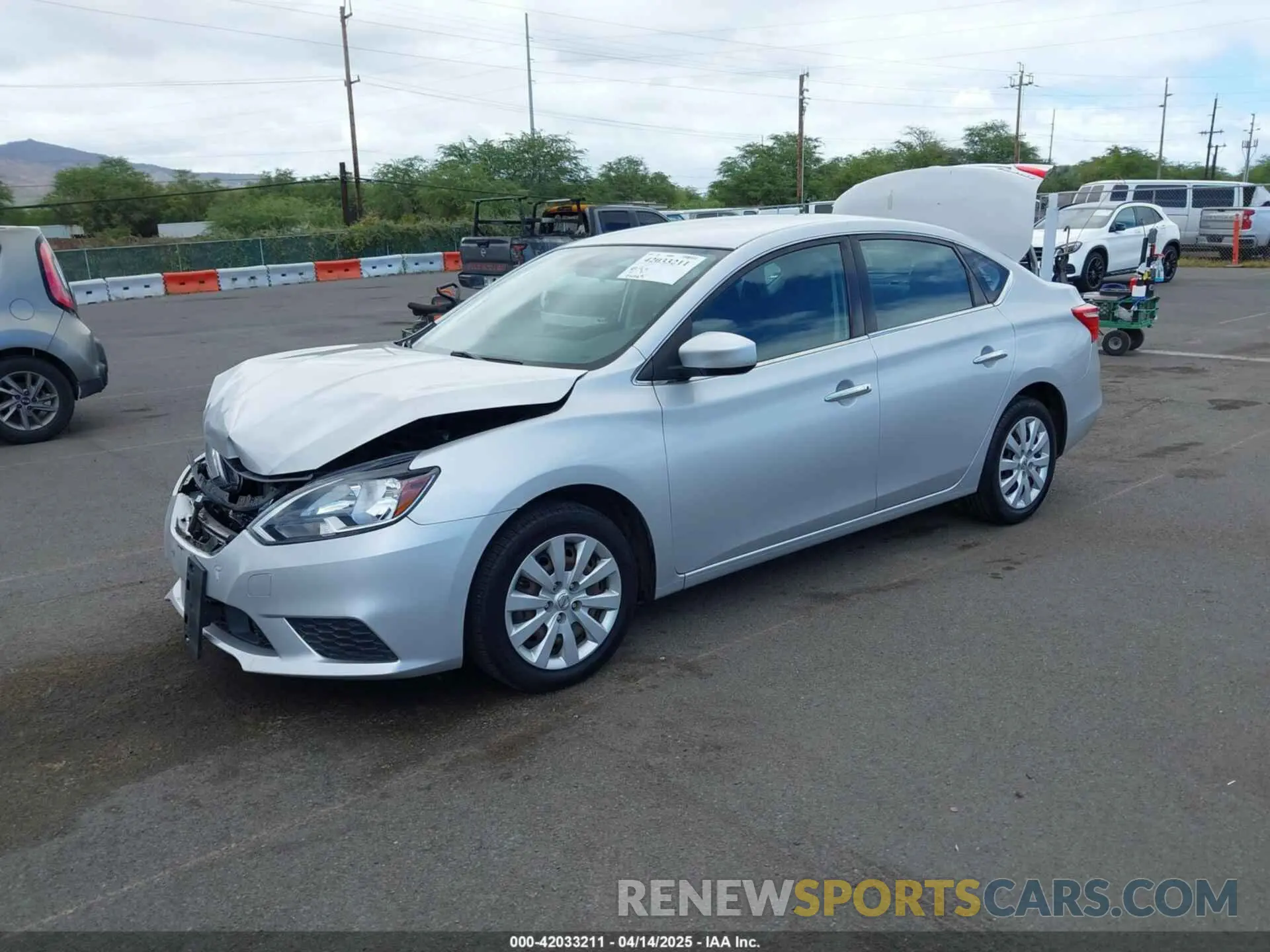 2 Photograph of a damaged car 3N1AB7AP0KY362411 NISSAN SENTRA 2019