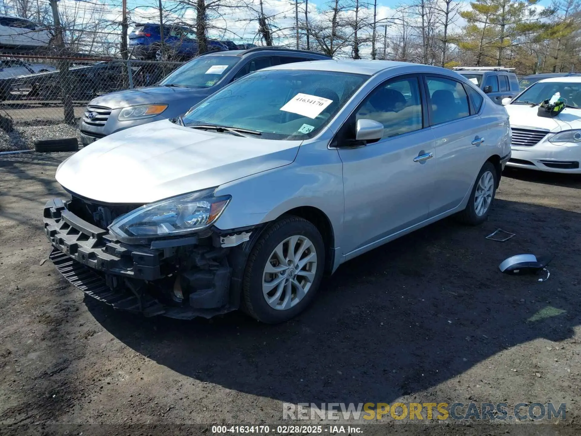 2 Photograph of a damaged car 3N1AB7AP0KY378009 NISSAN SENTRA 2019