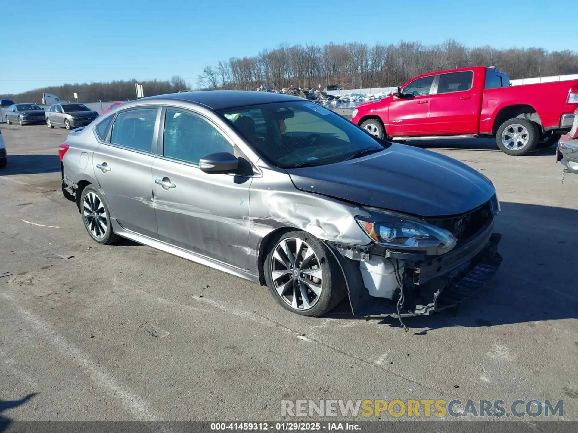 1 Photograph of a damaged car 3N1AB7AP0KY380214 NISSAN SENTRA 2019