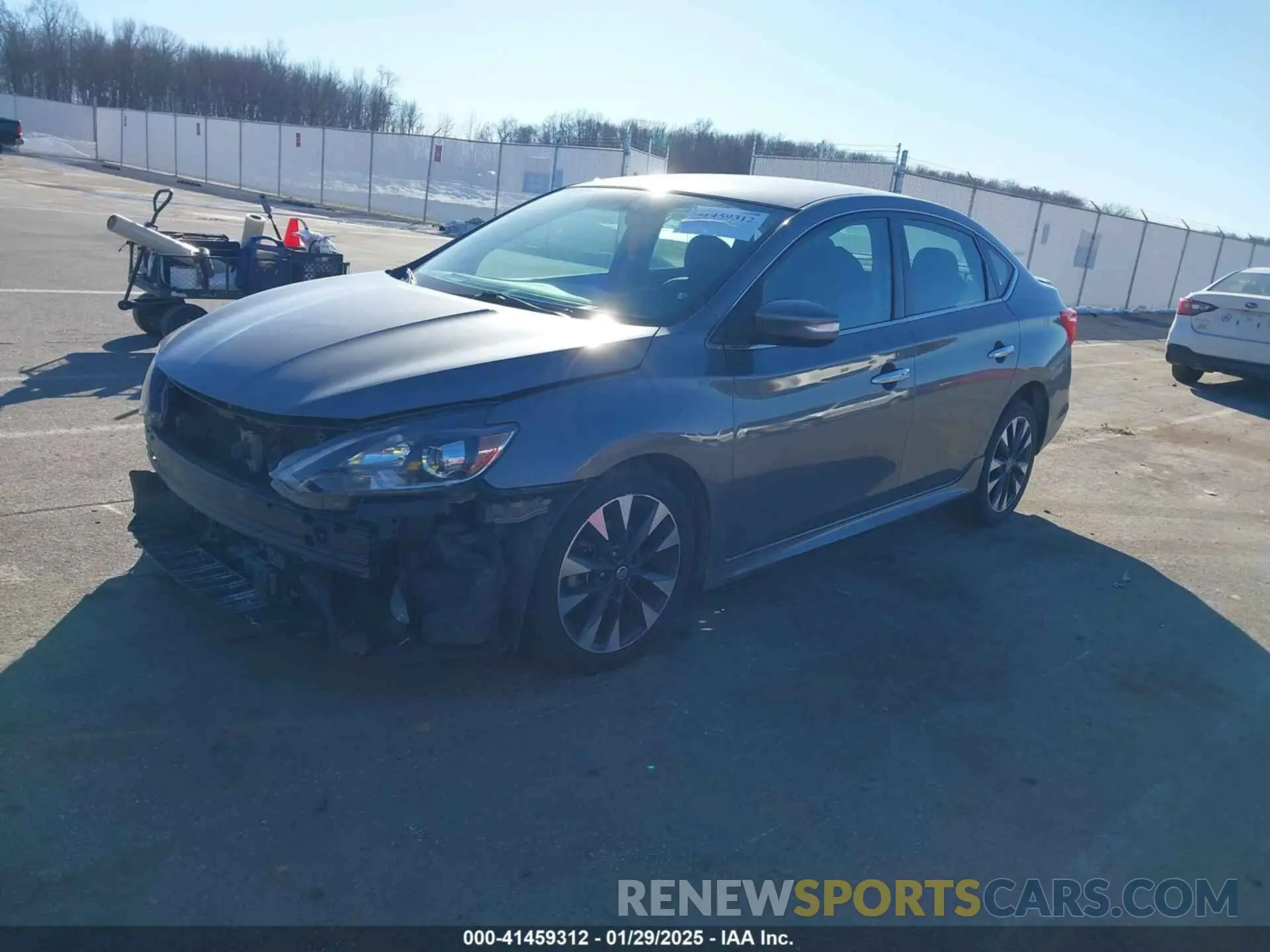 2 Photograph of a damaged car 3N1AB7AP0KY380214 NISSAN SENTRA 2019
