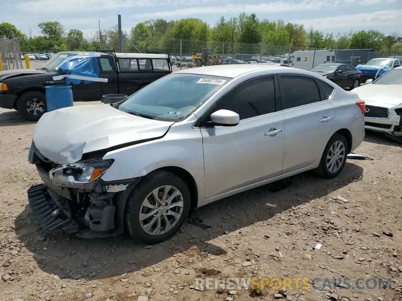 1 Photograph of a damaged car 3N1AB7AP0KY390239 NISSAN SENTRA 2019