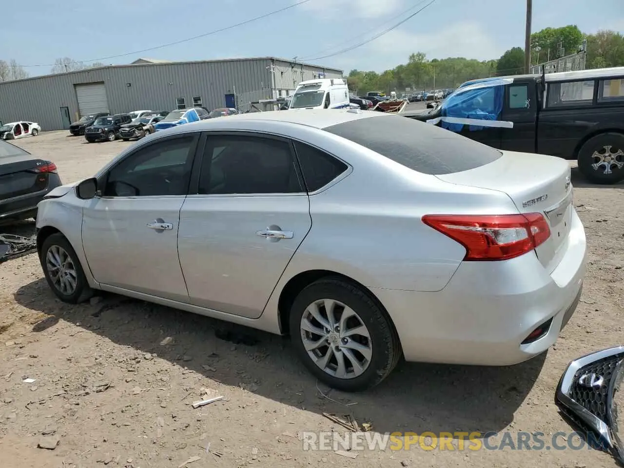 2 Photograph of a damaged car 3N1AB7AP0KY390239 NISSAN SENTRA 2019