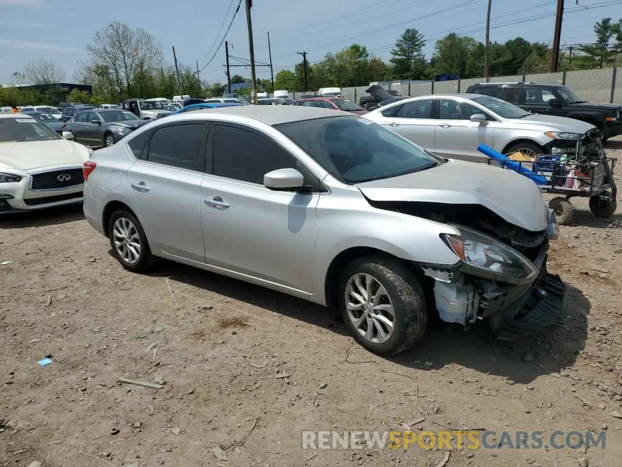 4 Photograph of a damaged car 3N1AB7AP0KY390239 NISSAN SENTRA 2019