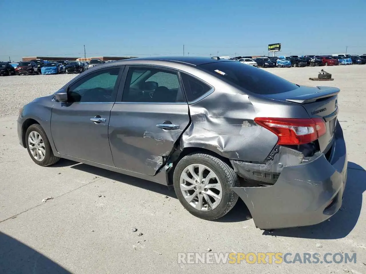 2 Photograph of a damaged car 3N1AB7AP0KY390824 NISSAN SENTRA 2019