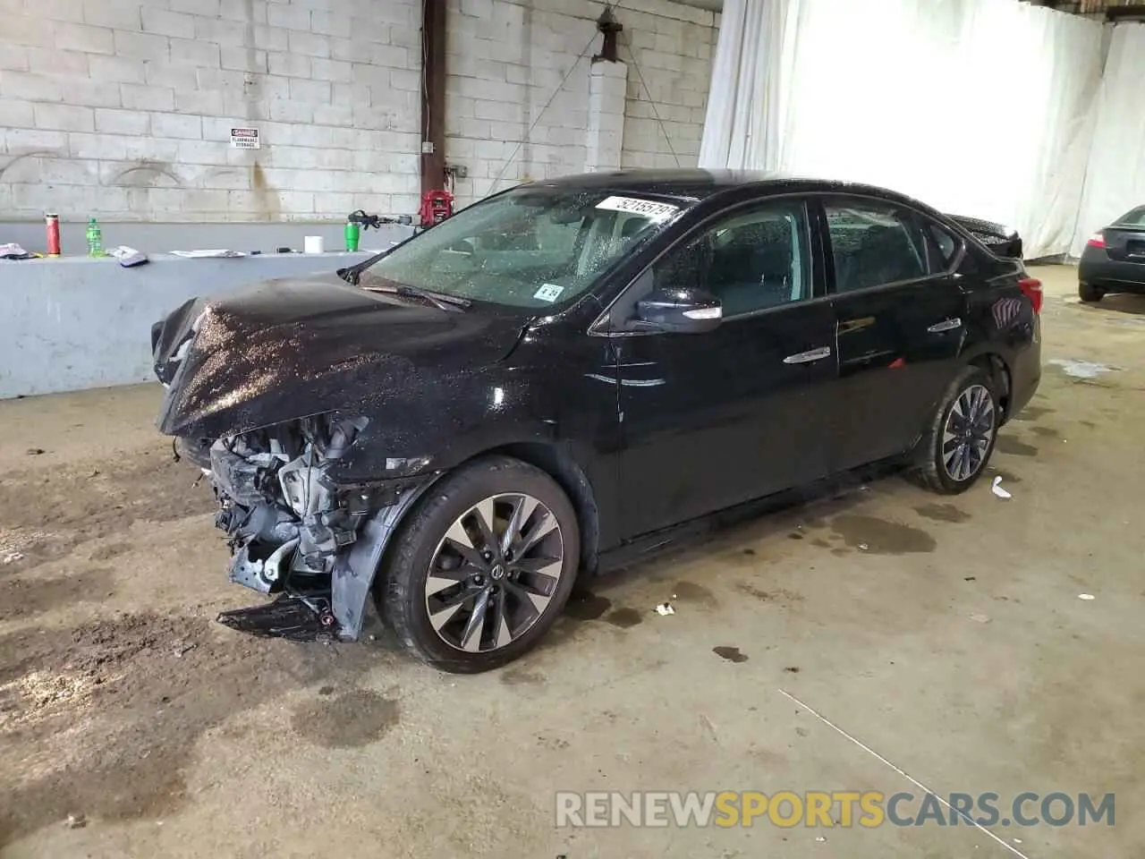 1 Photograph of a damaged car 3N1AB7AP0KY390953 NISSAN SENTRA 2019