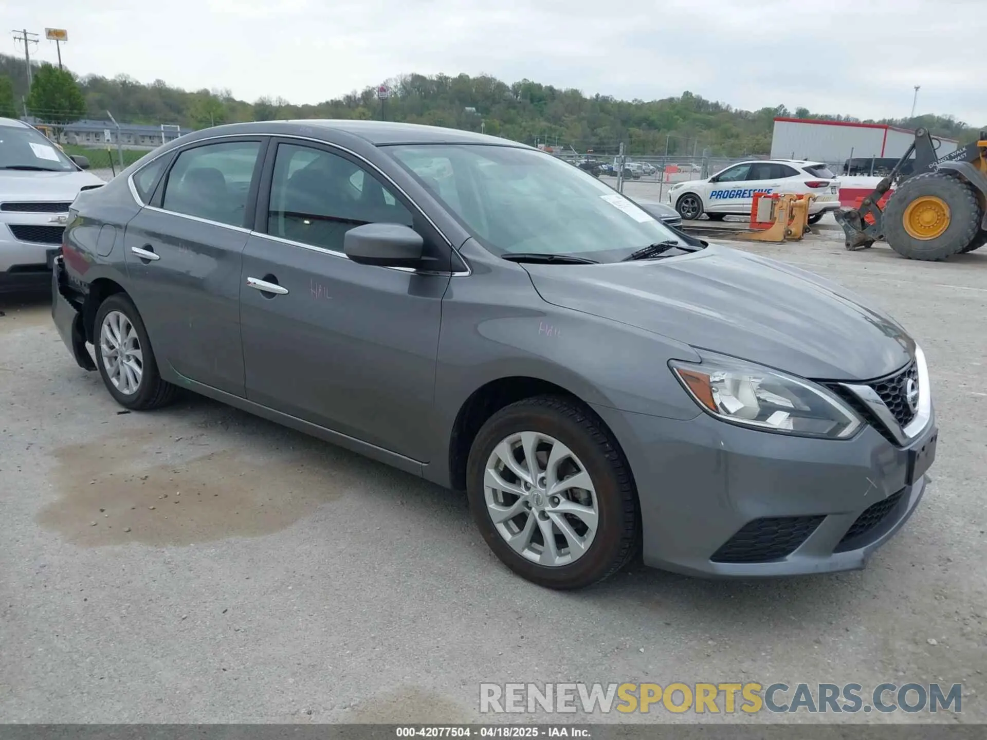 1 Photograph of a damaged car 3N1AB7AP0KY393710 NISSAN SENTRA 2019