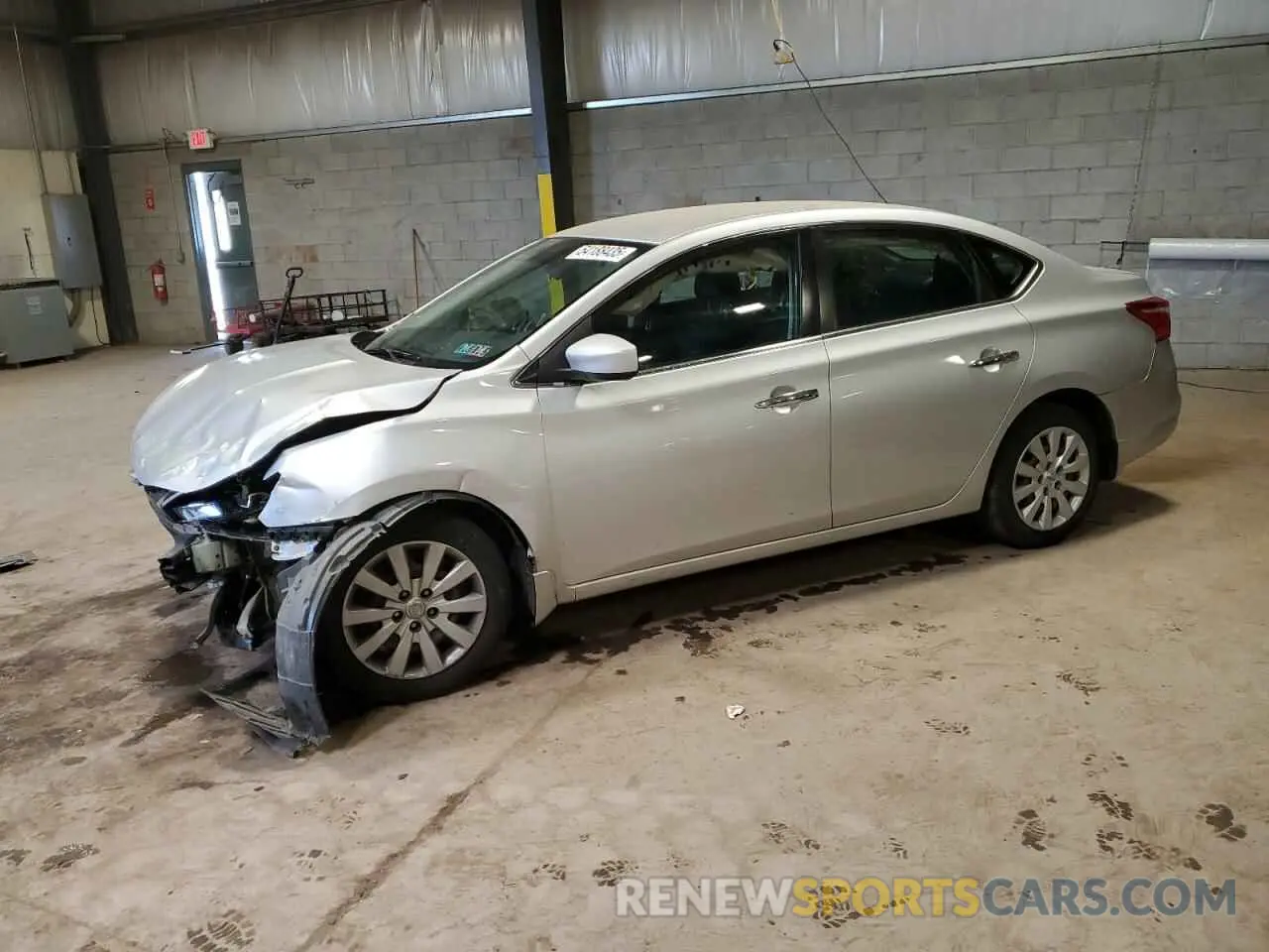 1 Photograph of a damaged car 3N1AB7AP0KY393853 NISSAN SENTRA 2019