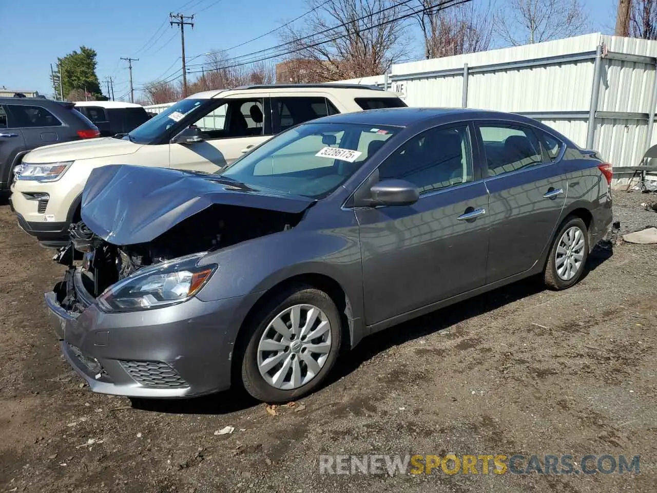 1 Photograph of a damaged car 3N1AB7AP0KY394243 NISSAN SENTRA 2019