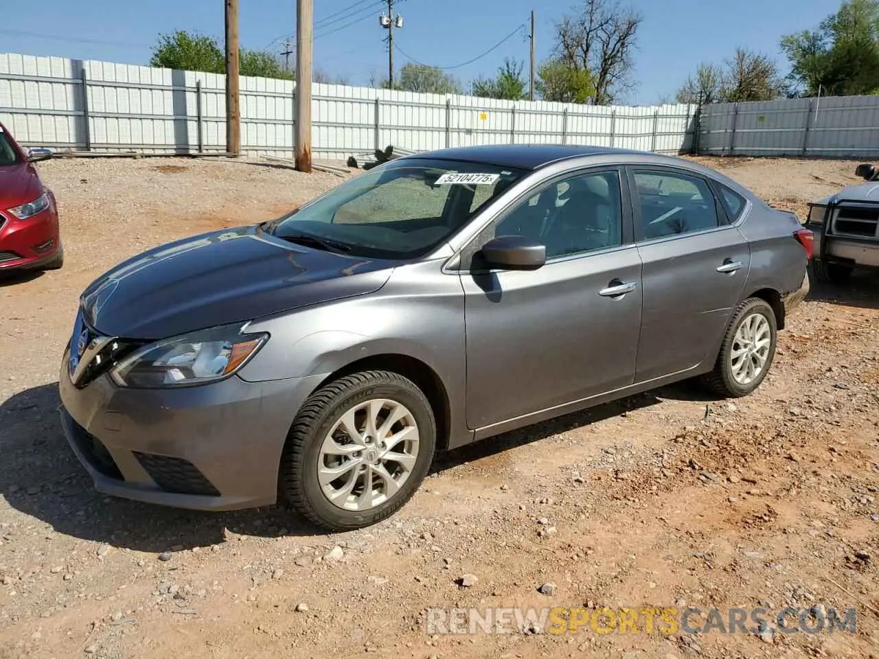 1 Photograph of a damaged car 3N1AB7AP0KY397014 NISSAN SENTRA 2019