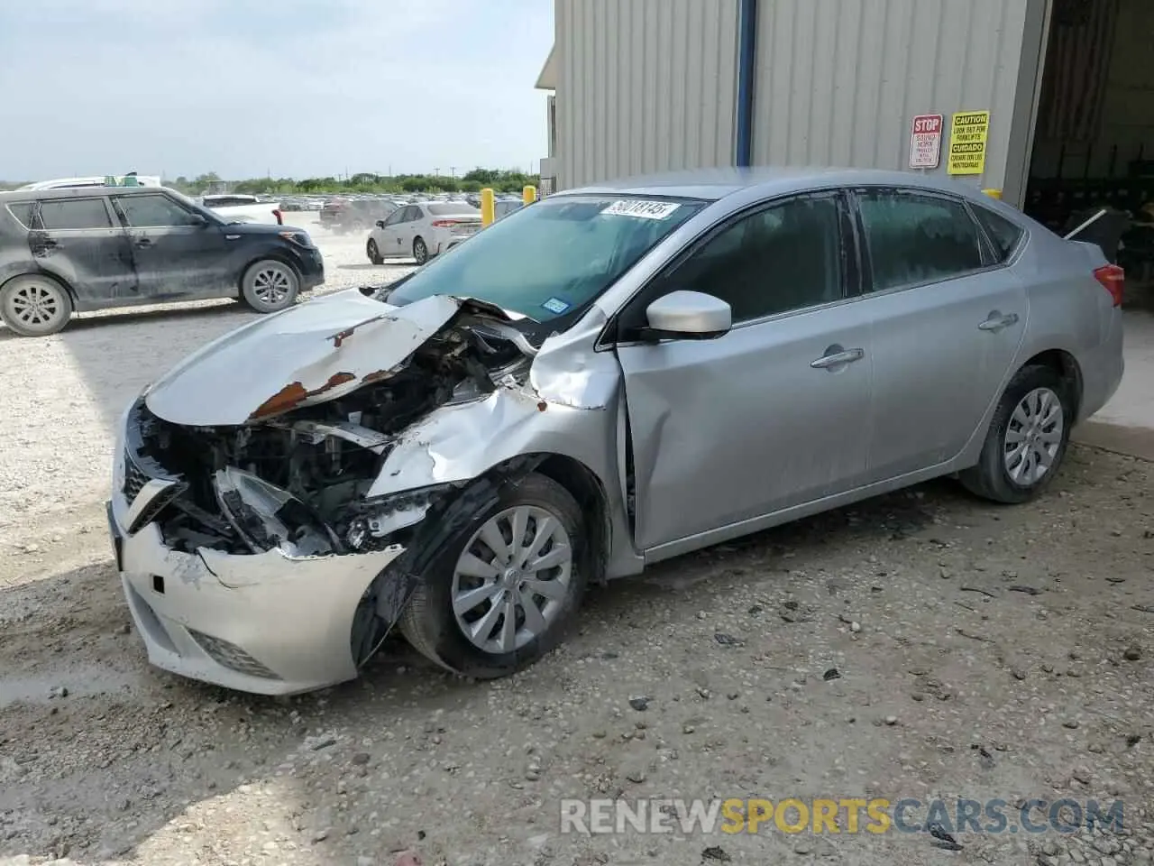 1 Photograph of a damaged car 3N1AB7AP0KY404575 NISSAN SENTRA 2019